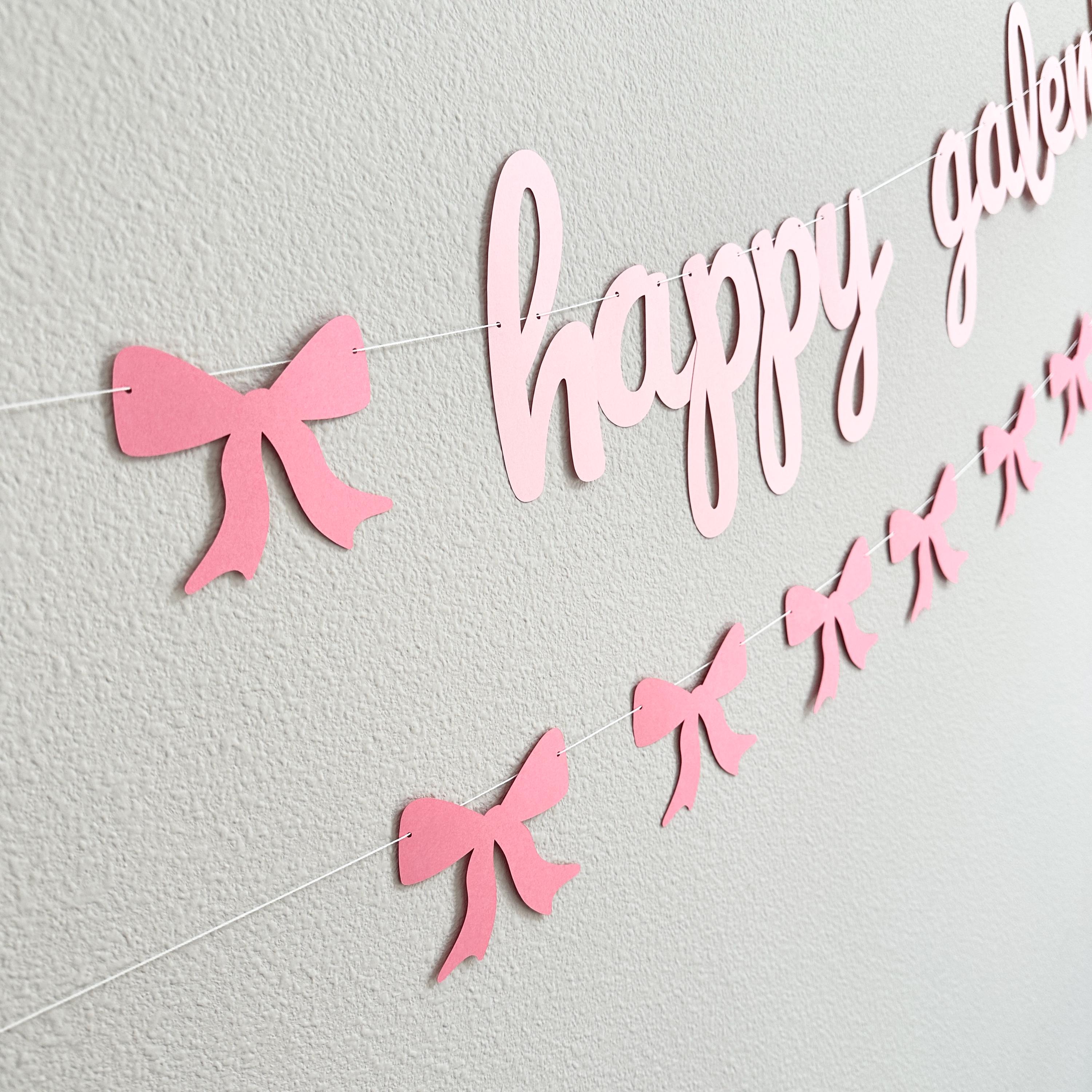 Happy Galentines, Happy Galentine&#39;s Day Banner, Galentine&#39;s Day Decorations, Galentine&#39;s Day Party, COquette Themed Galentine&#39;s Day