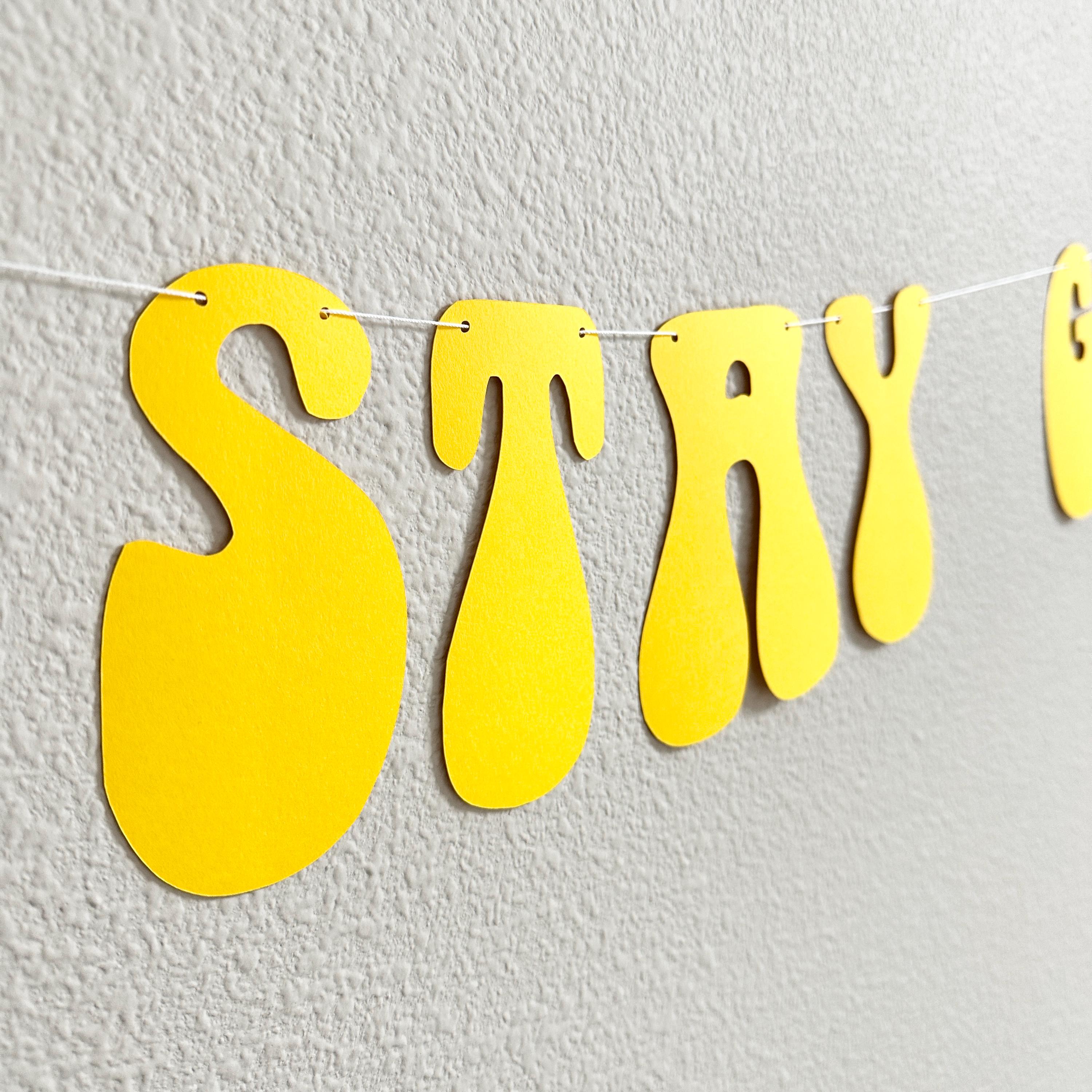 Stay Gold, Stay Gold Banner, Stay Gold Decorations, Golden Birthday Party Theme Decorations, Golden Birthday Banner