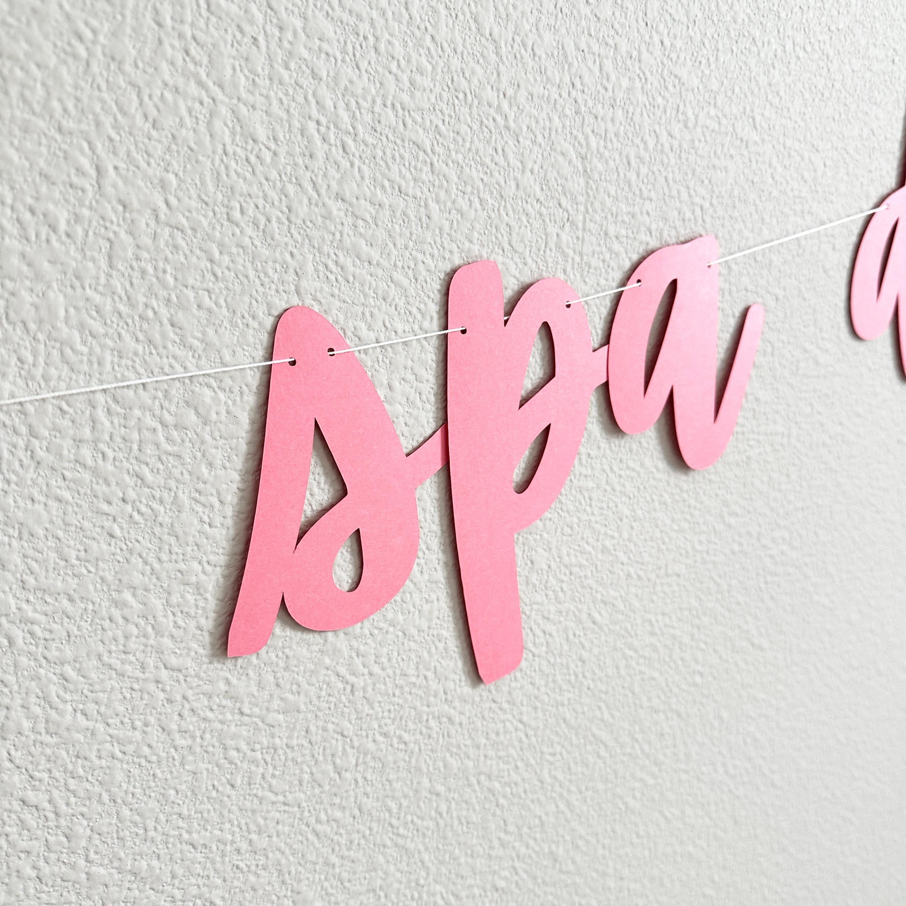 Name&#39;s Spa Day, Spa Day Decorations, Spa Day Banner, Spa Birthday Party Decorations, Girls Birthday Theme Ideas