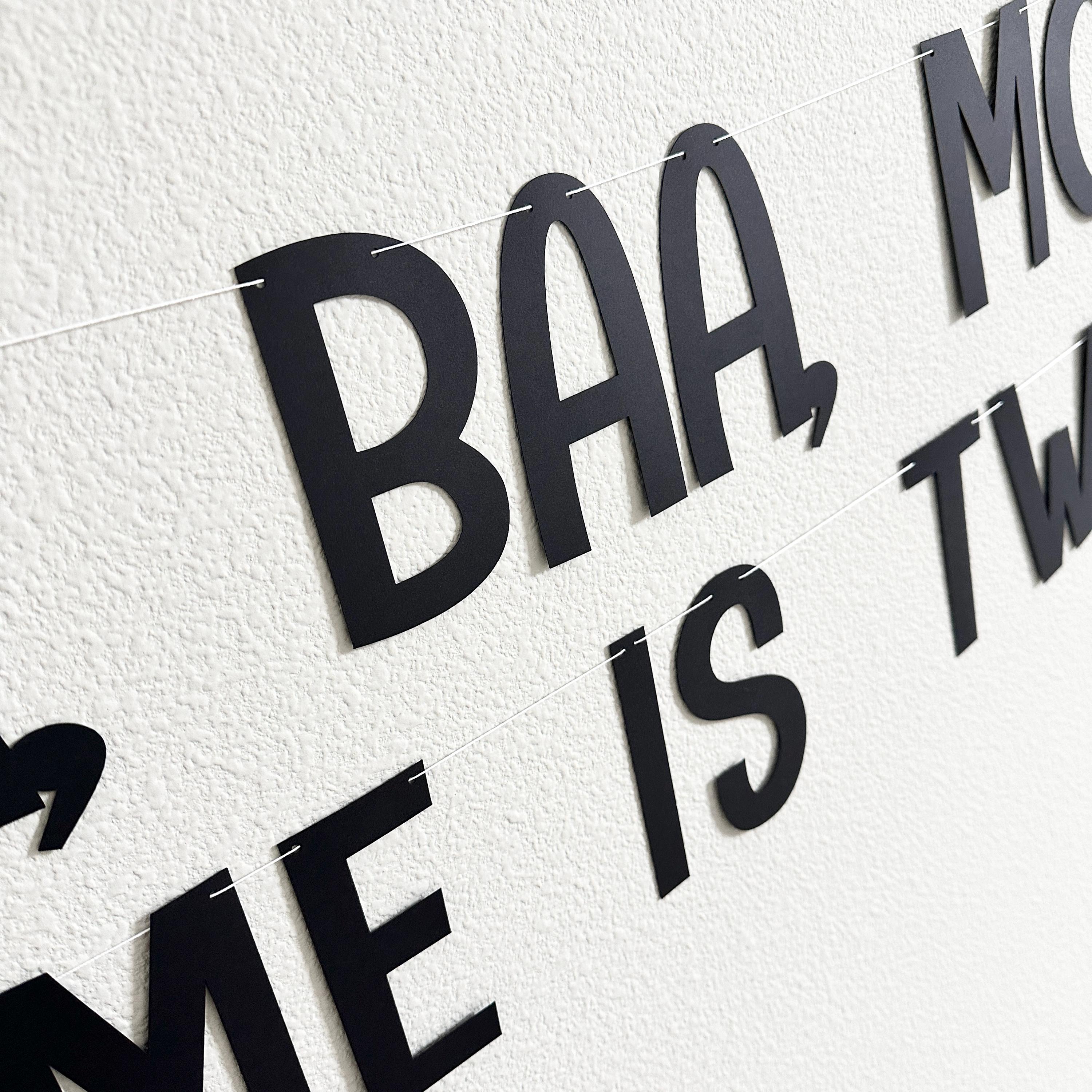 Oink Baa Moo Name Is Two, Animal Themed Birthday Banner, Farm Birthday Party Decorations, Farm Animal Birthday Party