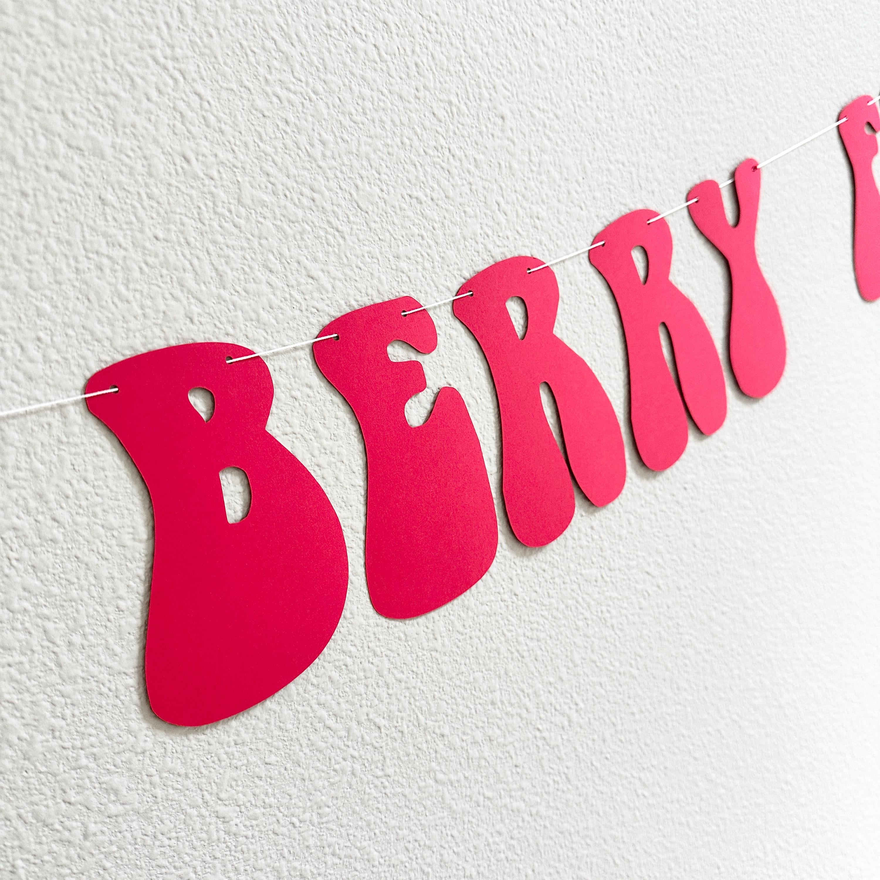 Berry Fun To Be One, 1st Birthday Party Theme Ideas, Berry 1st Birthday, Berry Fun To Be One Decorations, Berry Fun Birthday Party Banner