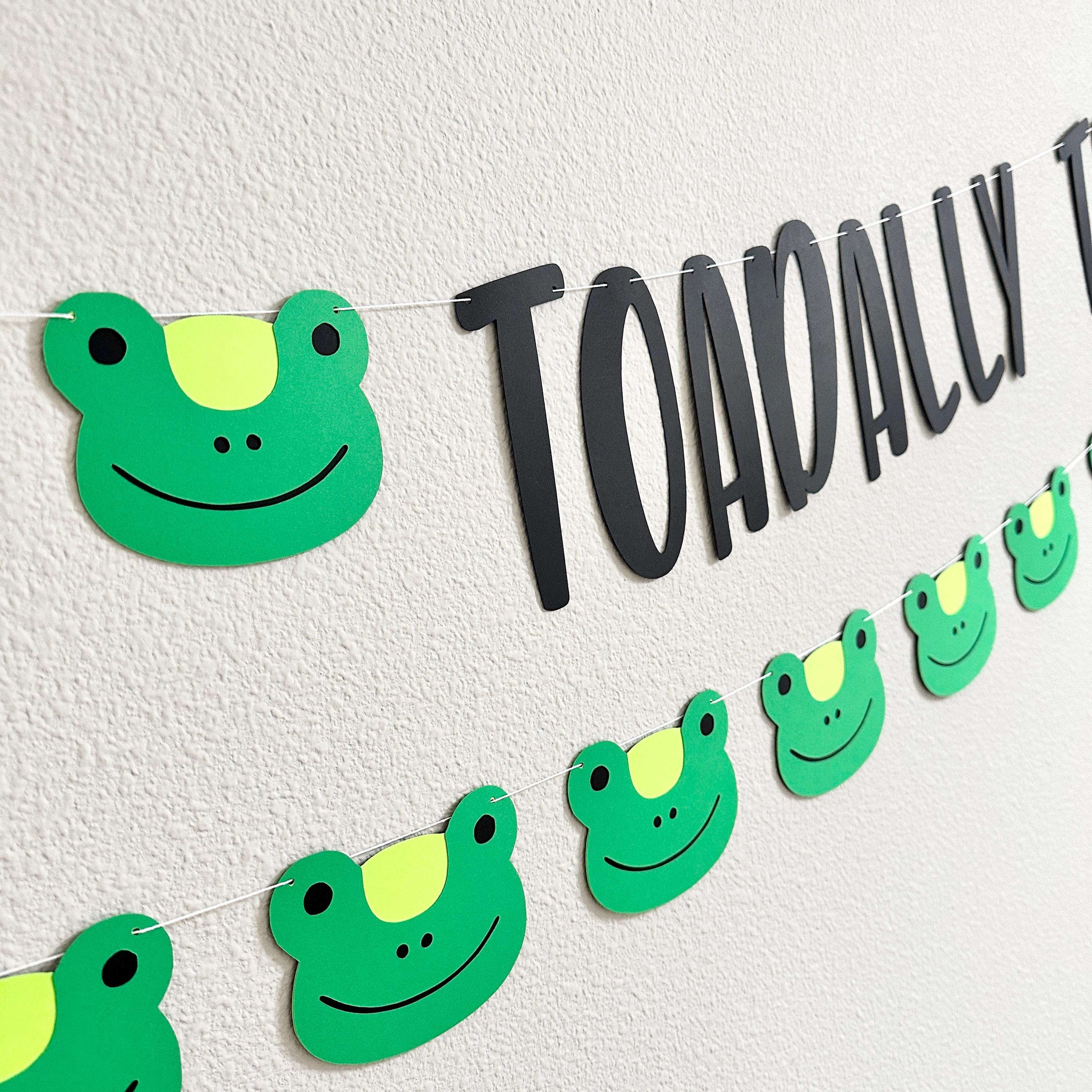 Toadally Two, Toad Themed 2nd Birthday Decorations, 2nd Birthday Ideas, Toad Birthday Party, Frog Birthday Party Decorations