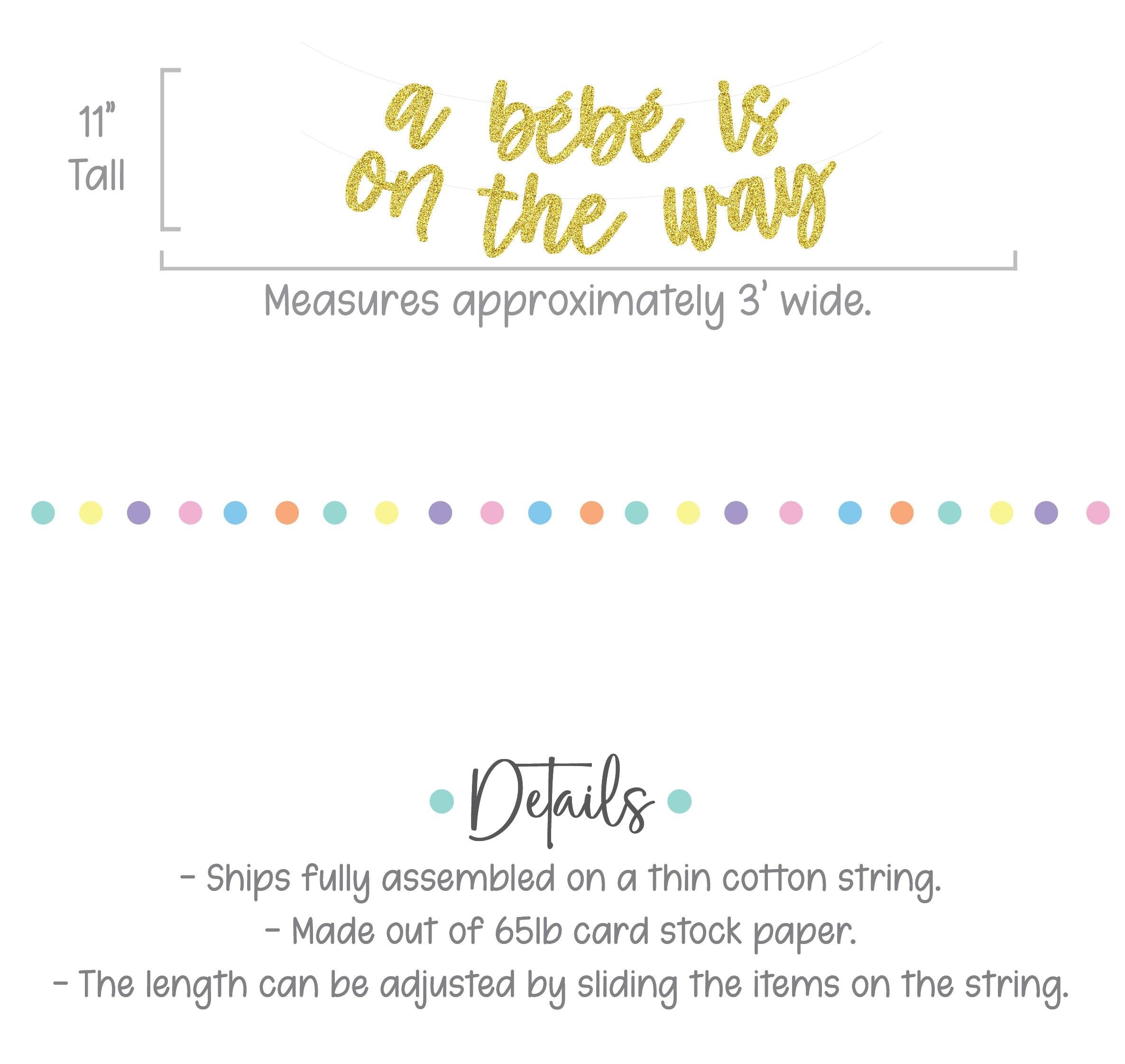 A Bebe Is On The Way, A Bebe Is On The Way Banner, Baby Shower Decorations, Baby Shower Banner, Bebe Shower Decorations