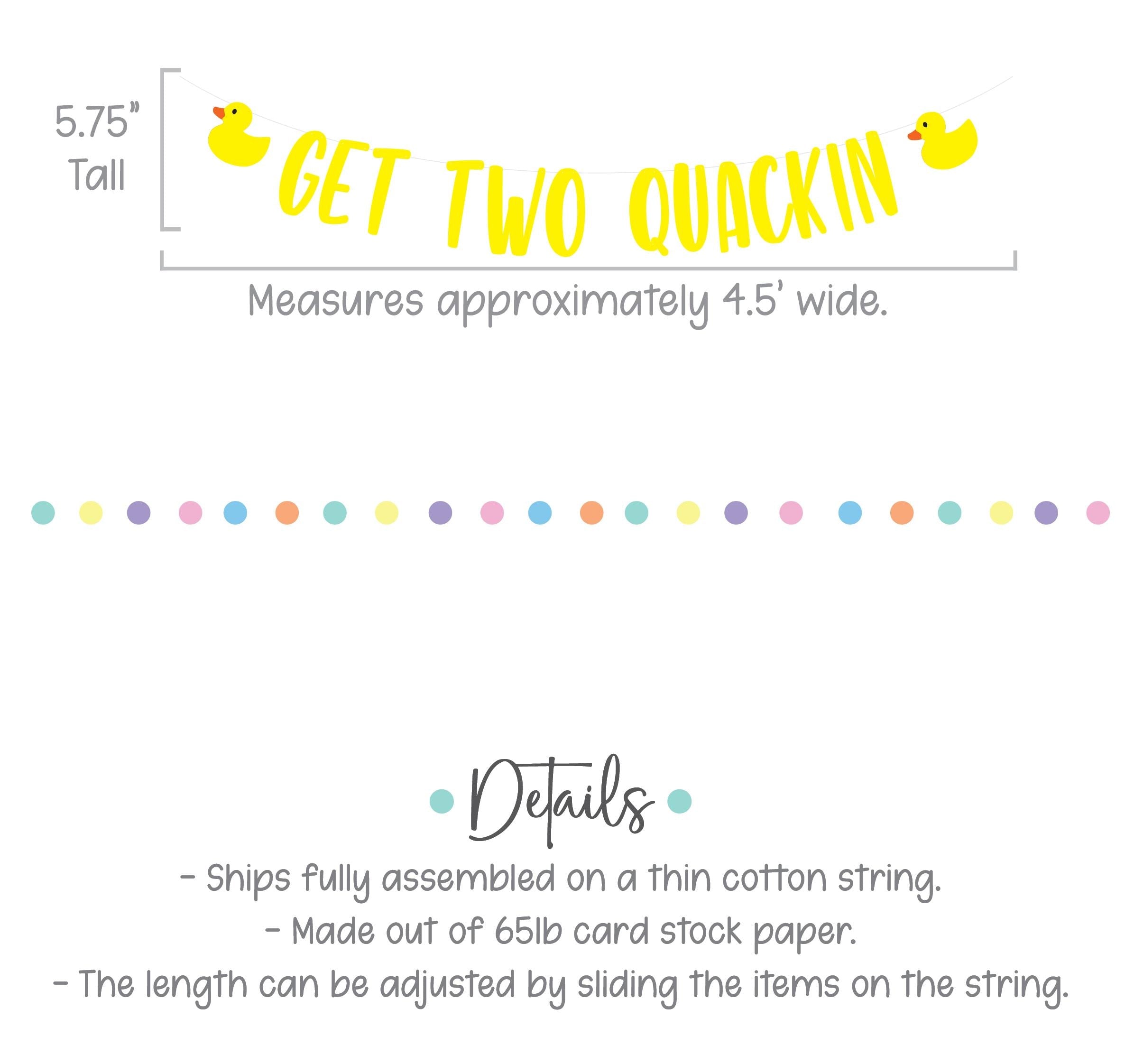 Get Two Quackin, Duck Themed 2nd Birthday Decorations, Duck 2nd Birthday, Second Birthday Party Theme Ideas, Quackin Birthday