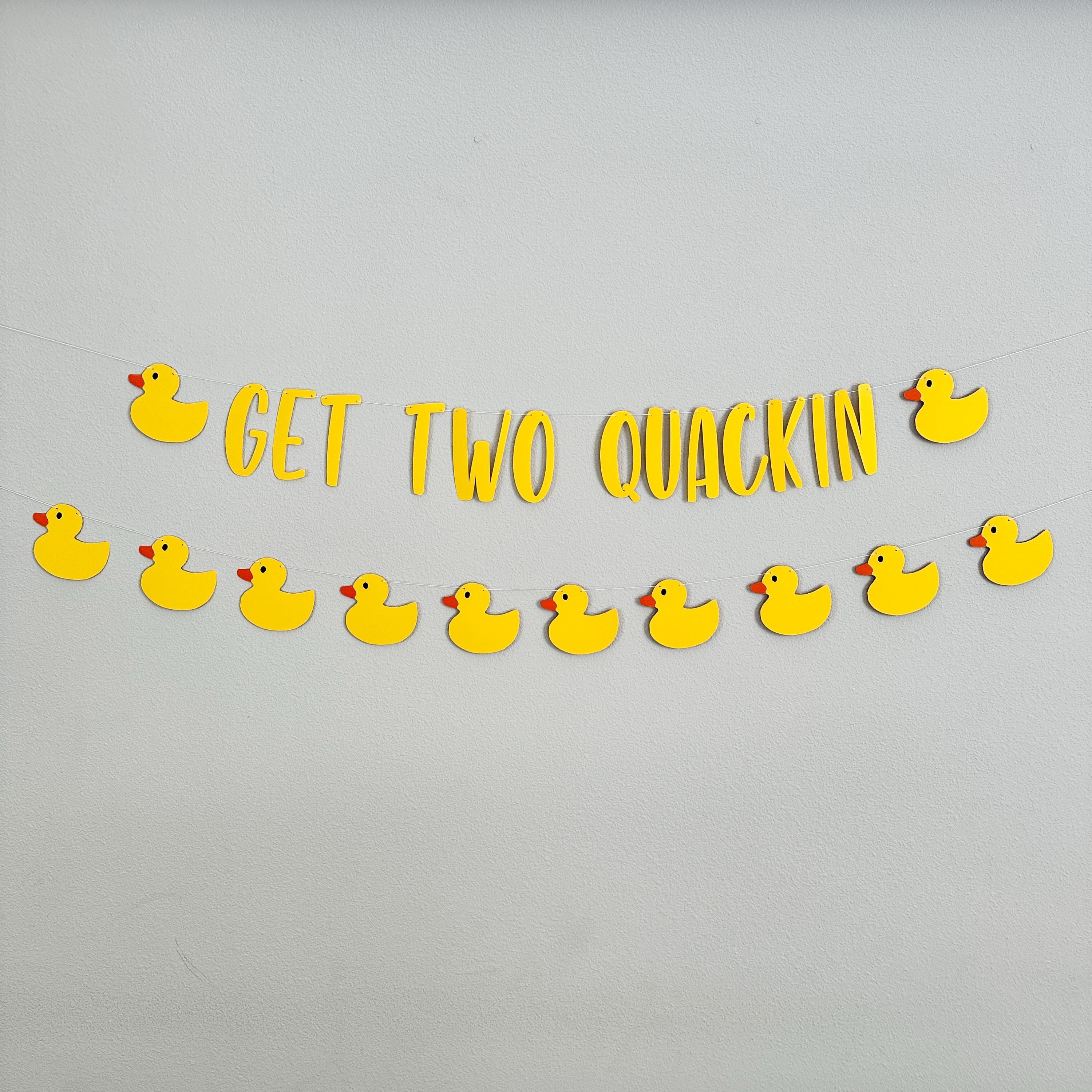 Get Two Quackin, Duck Themed 2nd Birthday Decorations, Duck 2nd Birthday, Second Birthday Party Theme Ideas, Quackin Birthday
