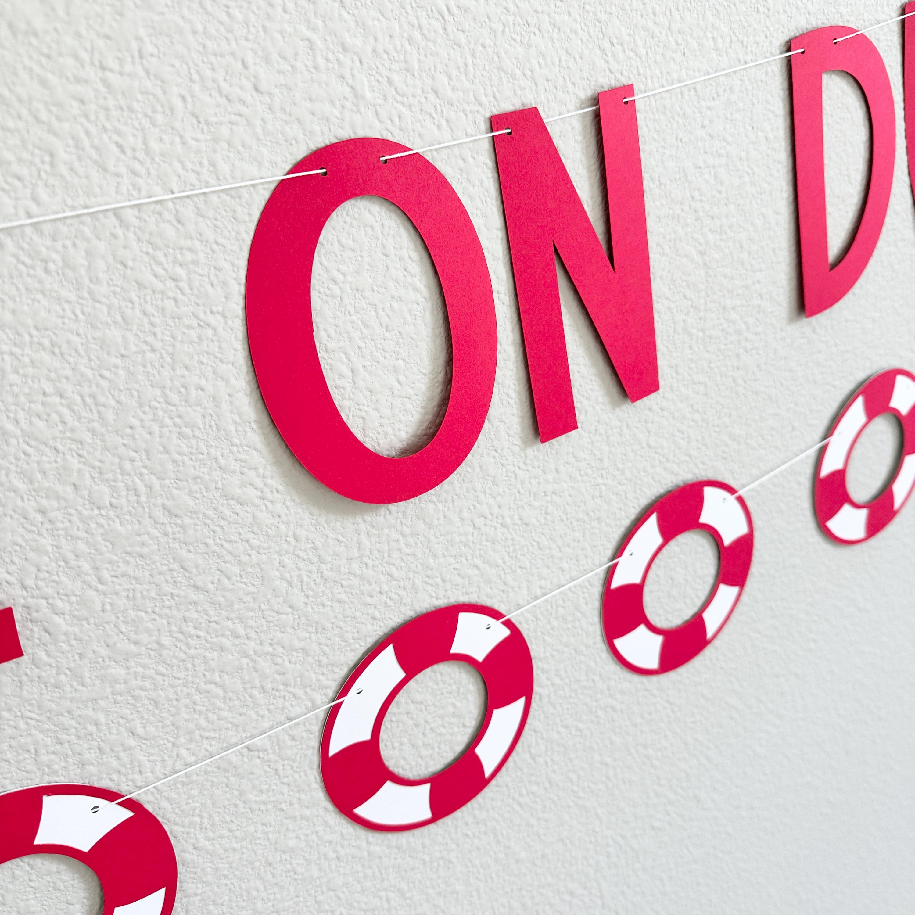 Wife On Duty, Wife On Duty Decorations, Lifeguard Bachelorette Party, Lifeguard Themed Bridal Shower, Lifeguard Bachelorette Banner