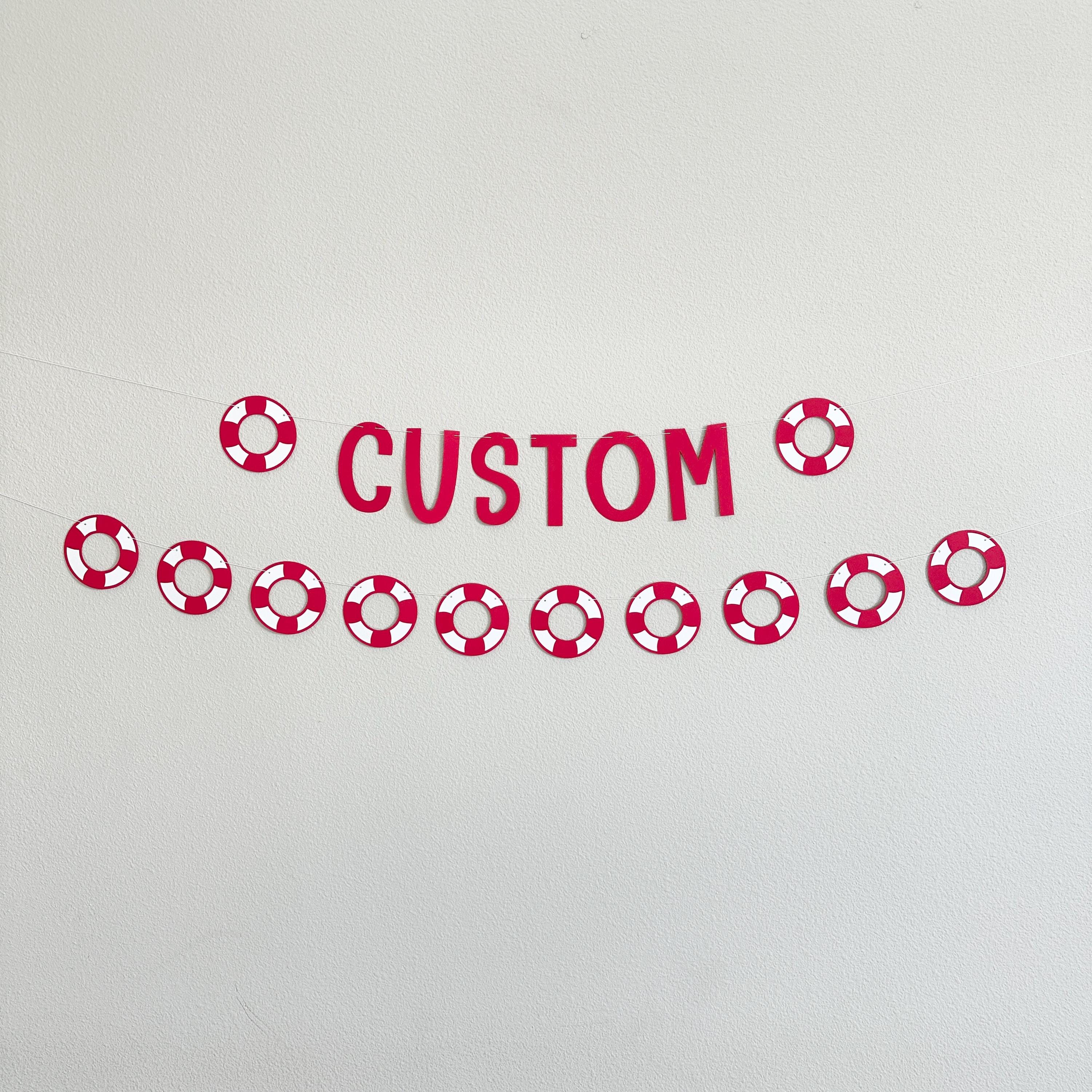 Custom Lifeguard Banner, Lifeguard Decorations, Lifeguard Party, Lifeguard Theme, lifeguard Graduation Celebration, Lifeguard Birthday