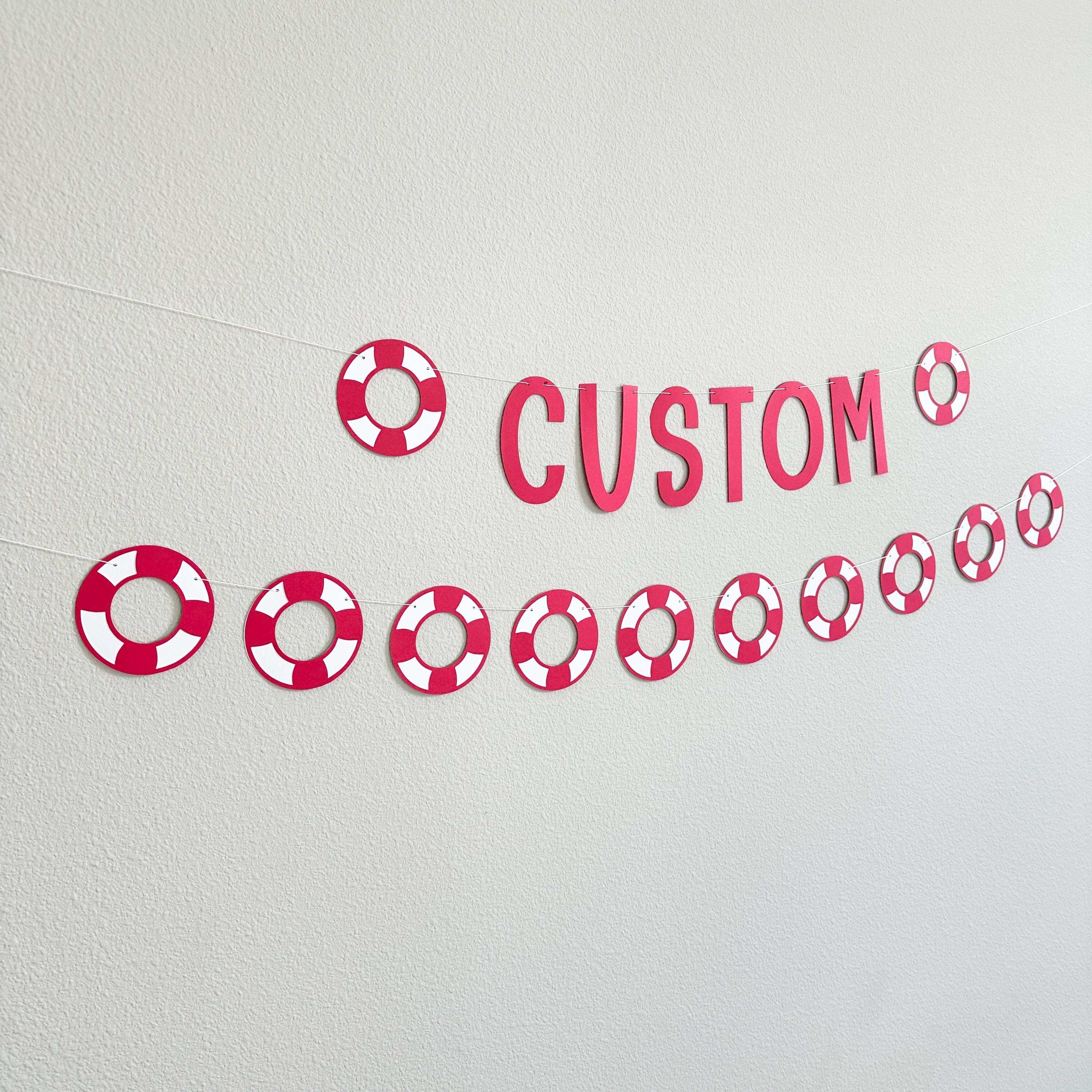 Custom Lifeguard Banner, Lifeguard Decorations, Lifeguard Party, Lifeguard Theme, lifeguard Graduation Celebration, Lifeguard Birthday