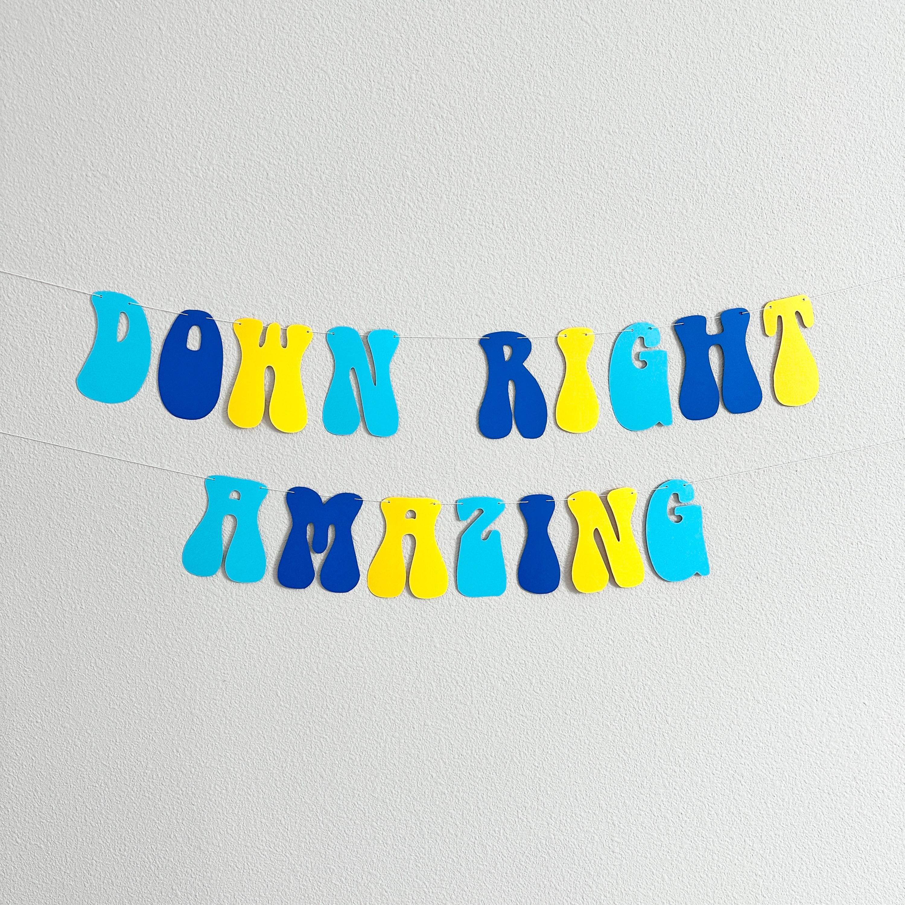 Down Right Amazing, Down Syndrome Awareness, Down Syndrome Baby Shower Decorations, World Down Syndrome Day Celebration