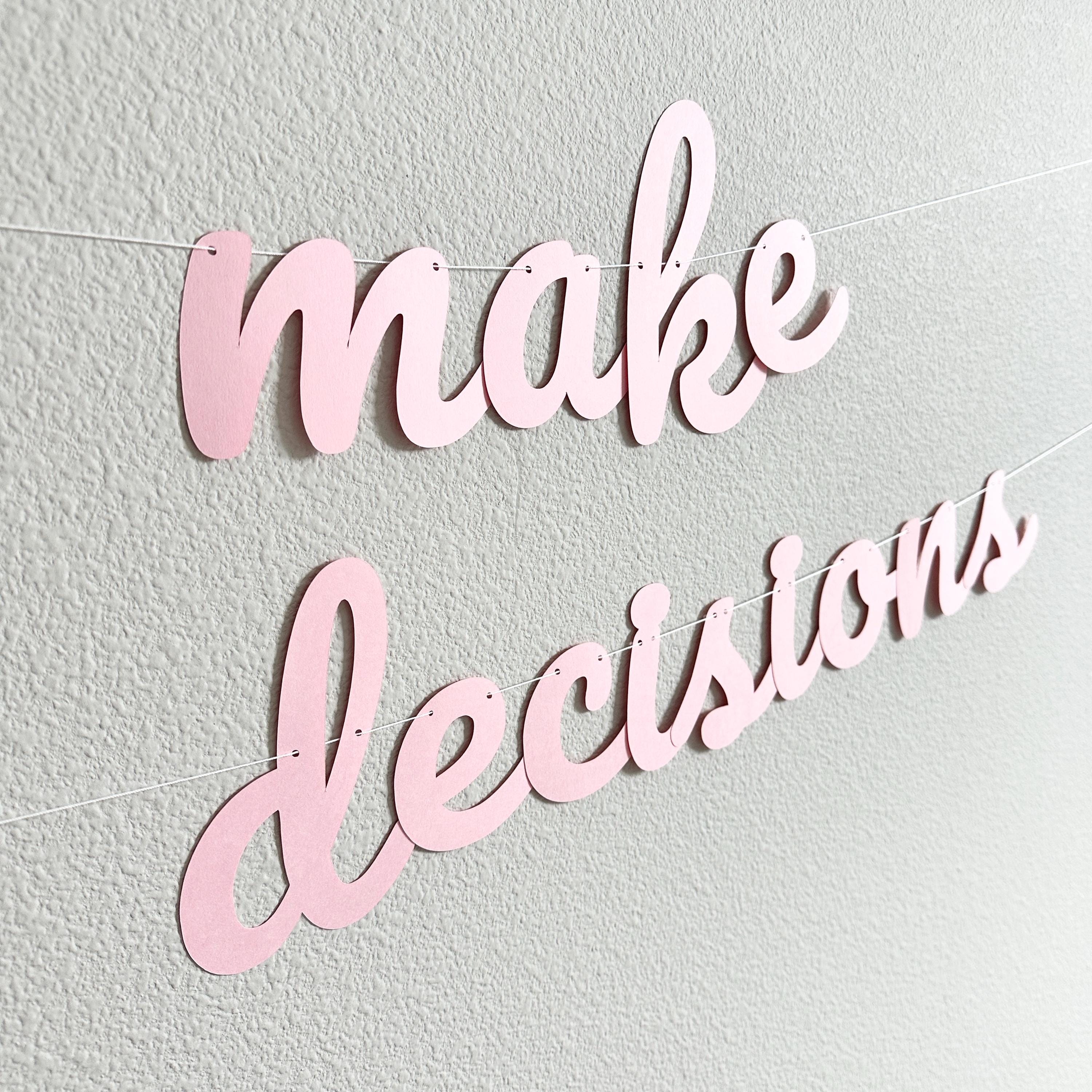 We Make POUR Decisions Banner, Girls Weekend Decorations, Bachelorette Party Banner, Bridal Shower Decorations, Pour Decisions Party