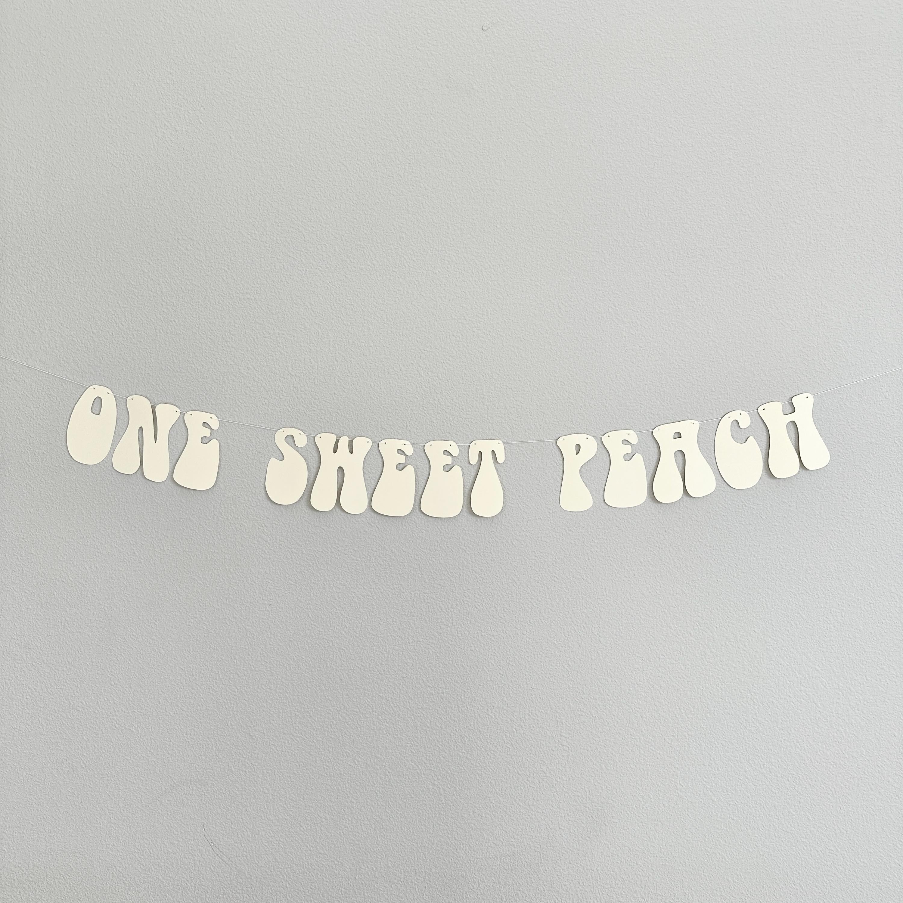 One Sweet Peach, 1st Birthday Ideas, Peach Themed First Birthday Banner, Peach 1st Birthday Party Decorations