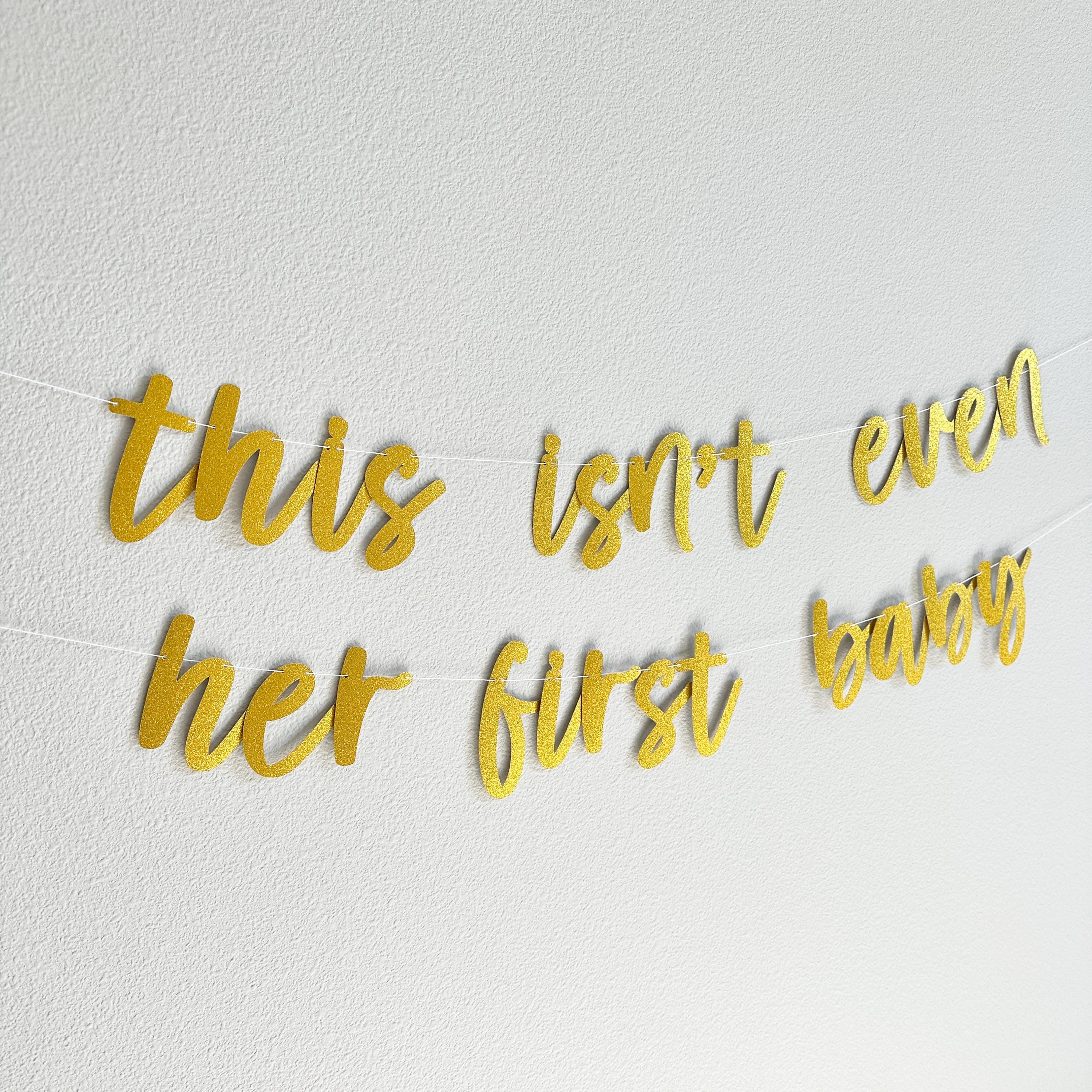 This Isn&#39;t Even Her First Baby, Baby Sprinkle Decorations, Baby Sprinkle Banner, Isn&#39;t Even Her First Baby Theme
