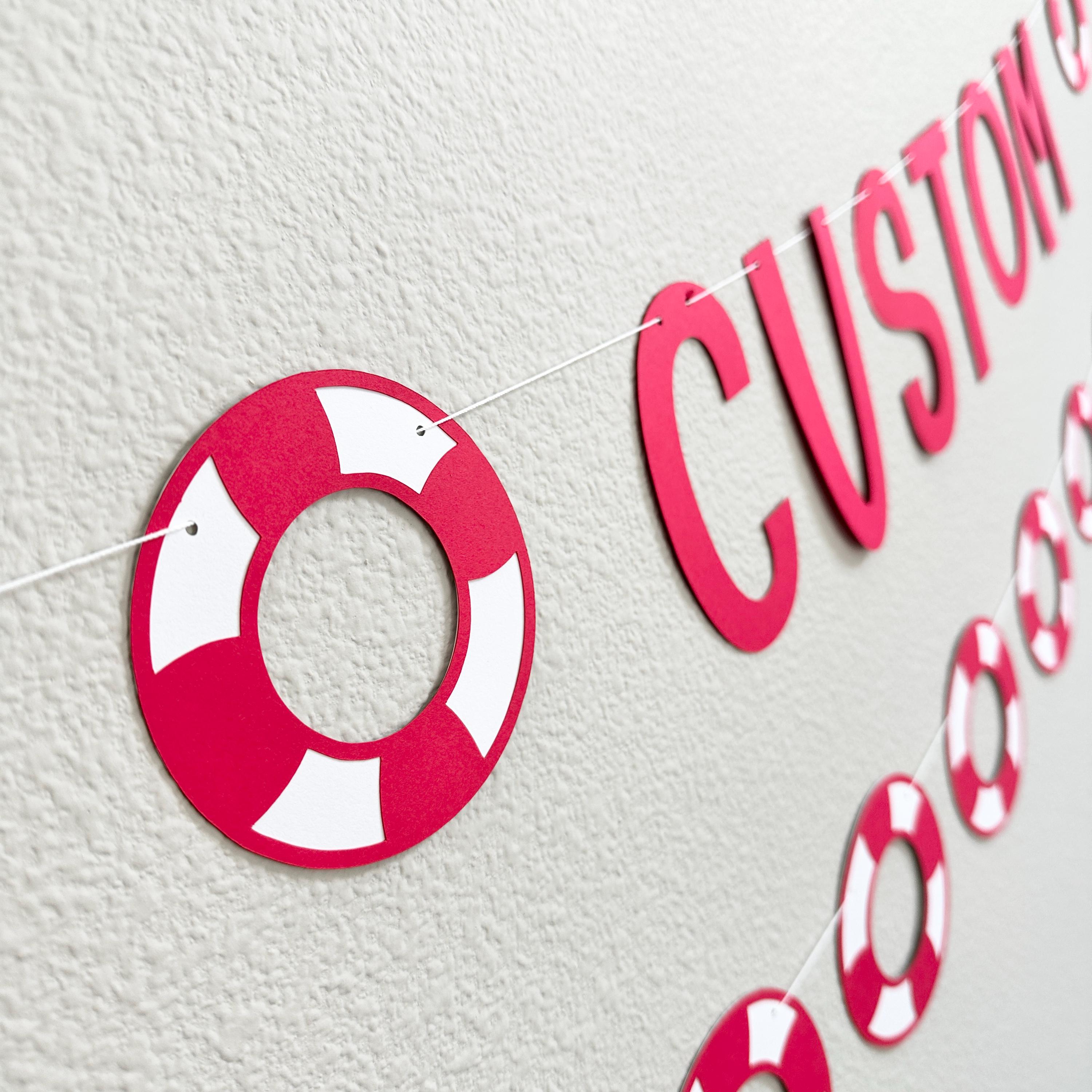 Custom Lifeguard Banner, Lifeguard Decorations, Lifeguard Party, Lifeguard Theme, lifeguard Graduation Celebration, Lifeguard Birthday