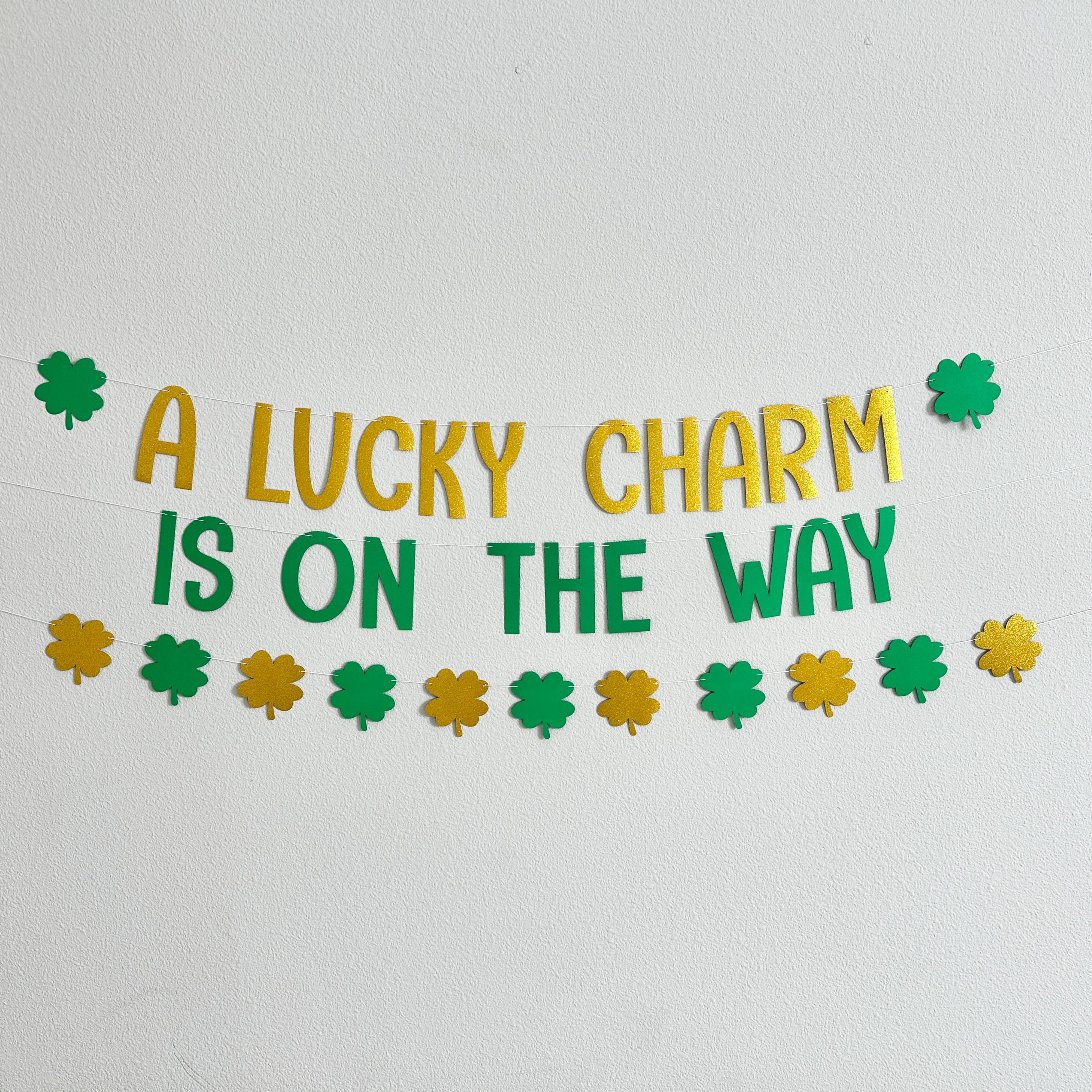 A Lucky Charm Is On The Way, St. Patrick&#39;s Day Themed Baby Shower Decorations, Lucky Charm Baby Shower, Shamrock Themed Baby Shower Supplies