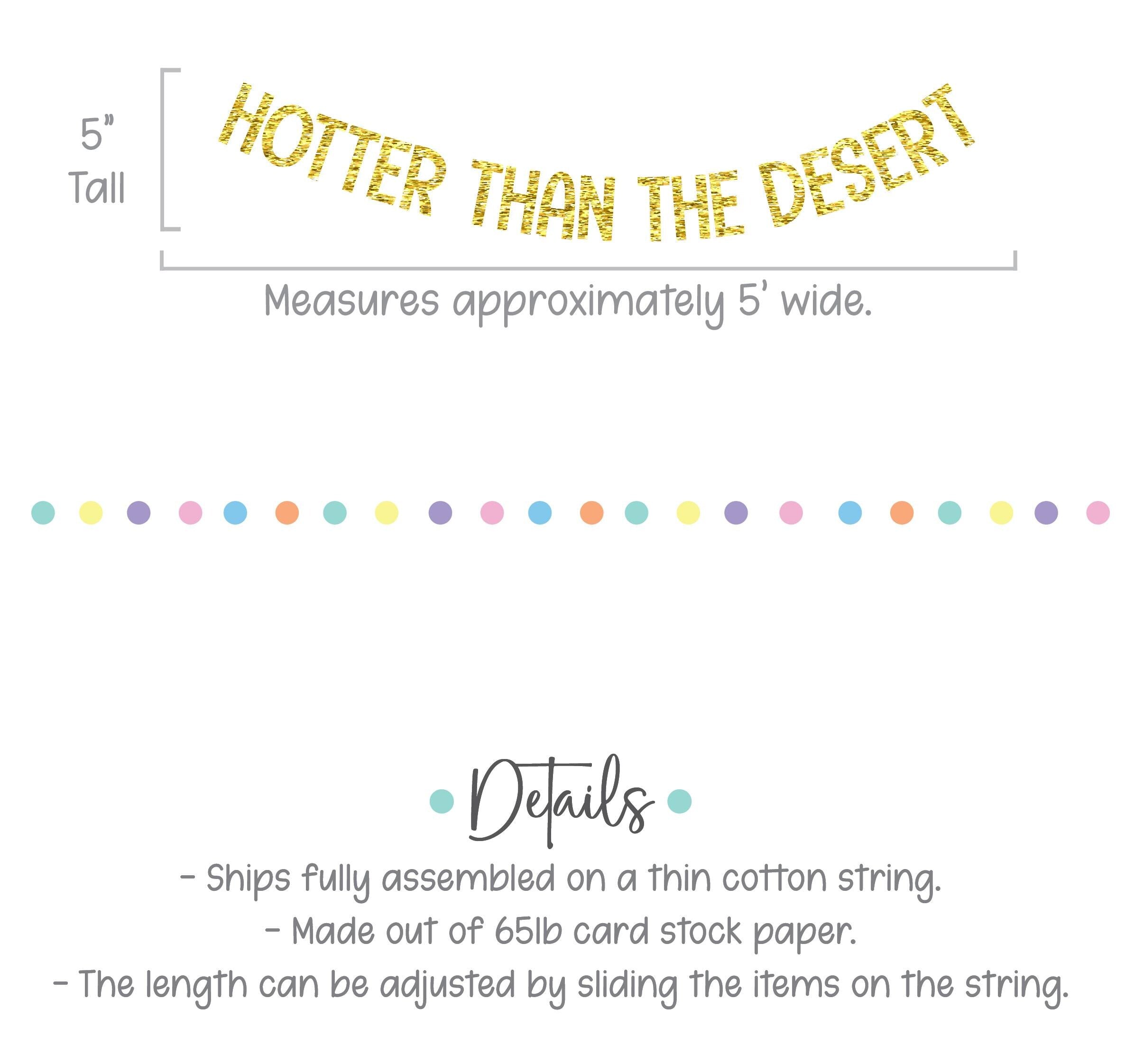 Hotter Than The Desert, Hotter Than The Desert Banner, Hotter Than The Desert Decorations, Bachelorette Party Theme Ideas, Bachelorette