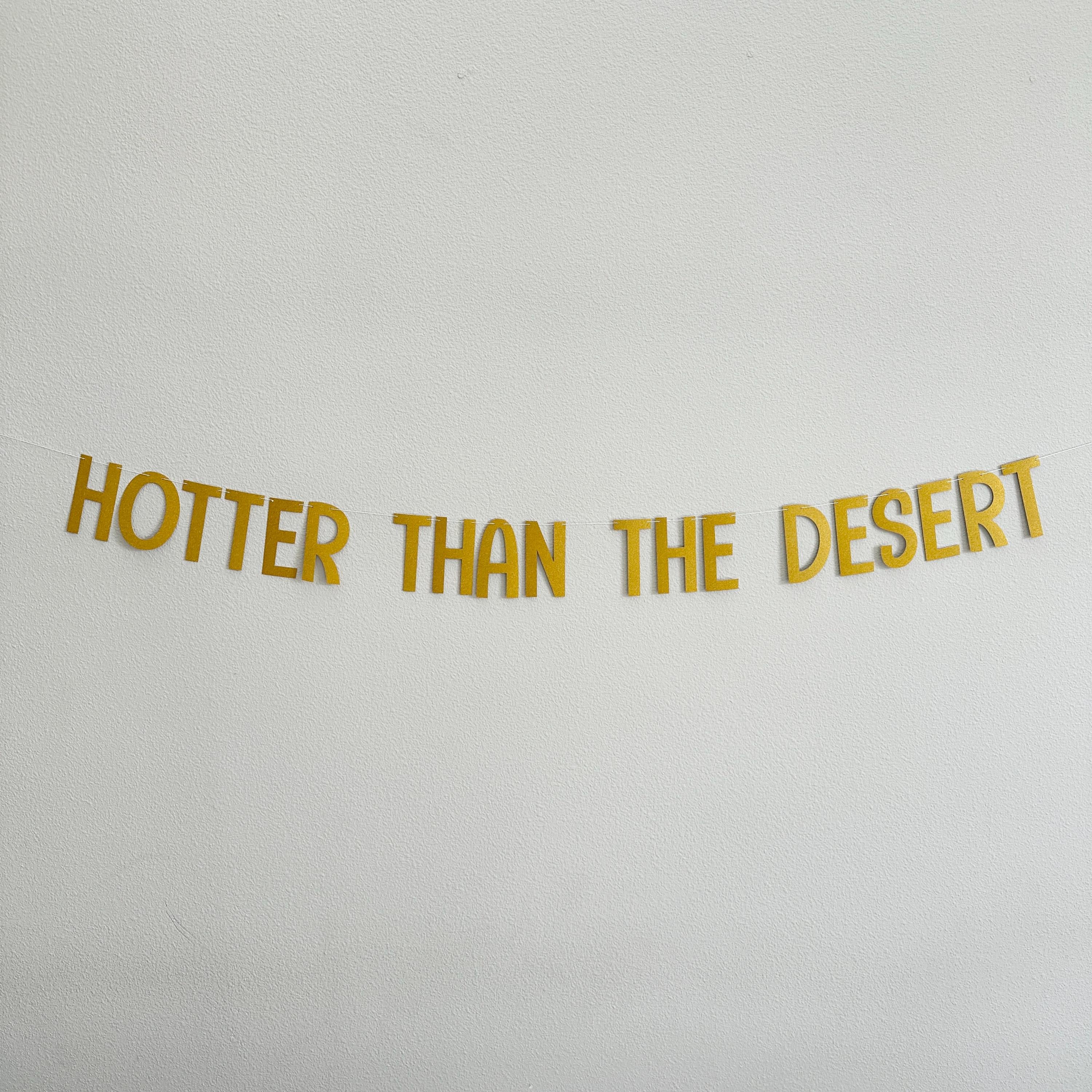 Hotter Than The Desert, Hotter Than The Desert Banner, Hotter Than The Desert Decorations, Bachelorette Party Theme Ideas, Bachelorette