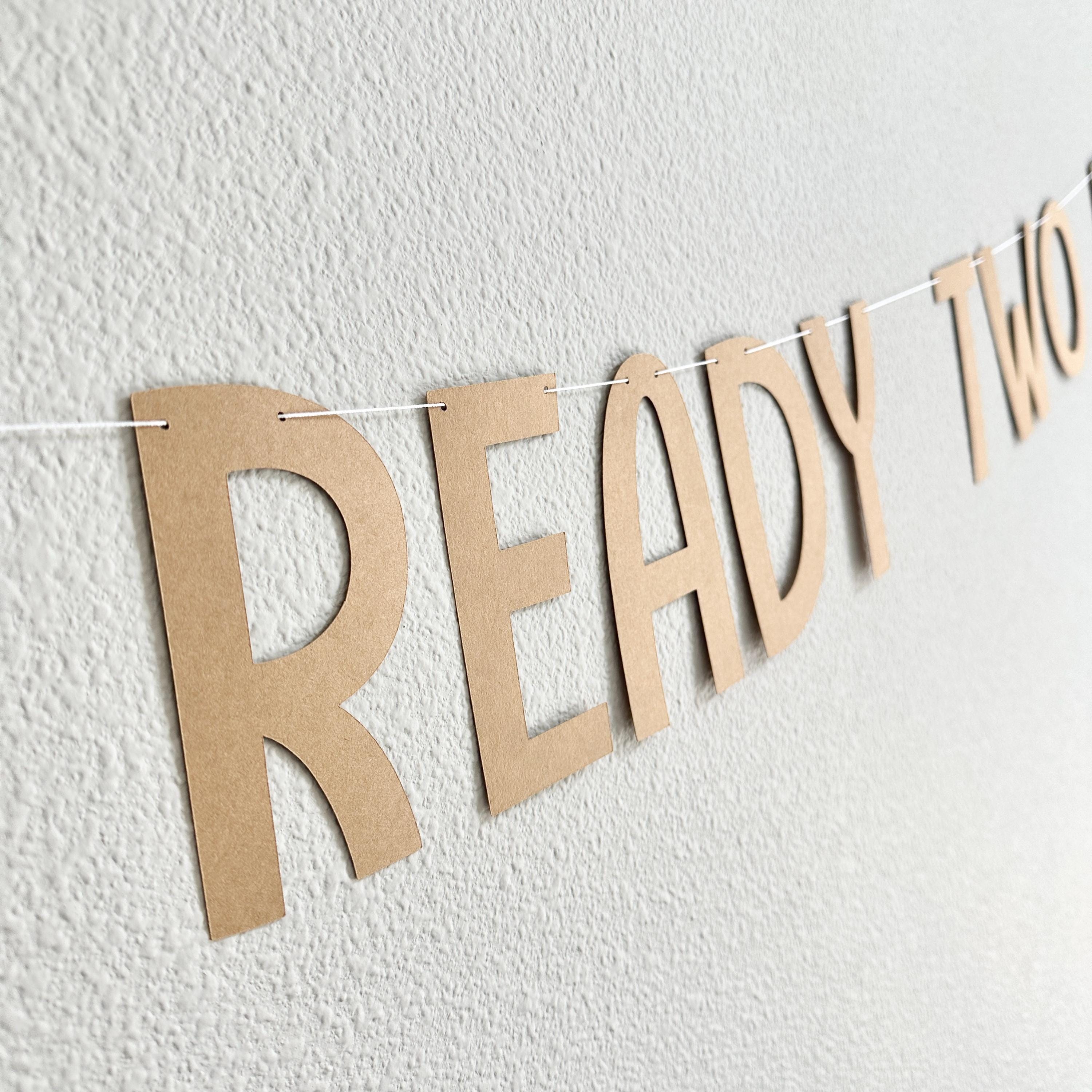 Ready Two Party Banner, 2nd Birthday Party Decorations, 2nd Birthday Theme Ideas, Second Birthday Party Banner, 2nd Birthday
