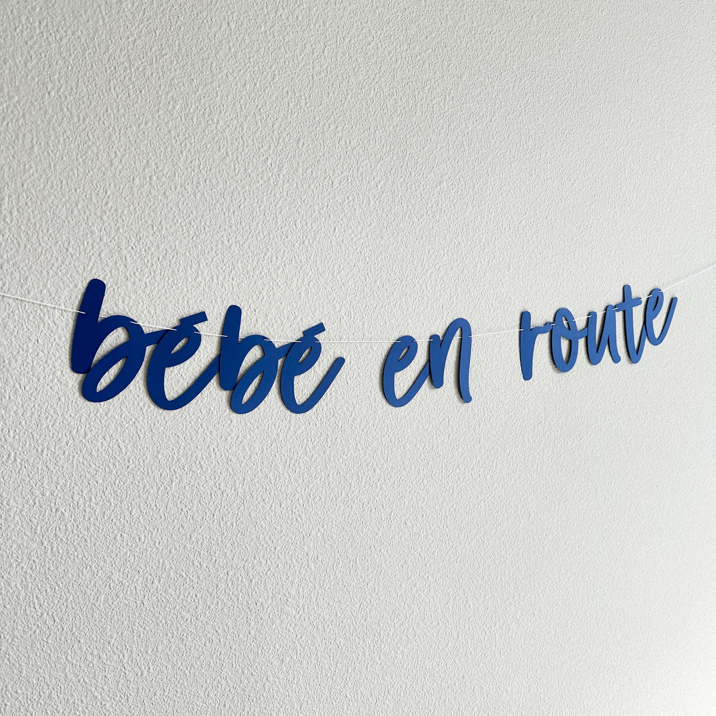 Bebe In Route, Bebe In Route Banner, Bebe Decorations, Baby Shower Decorations, Bebe Shower Banner, Baby Shower Ideas