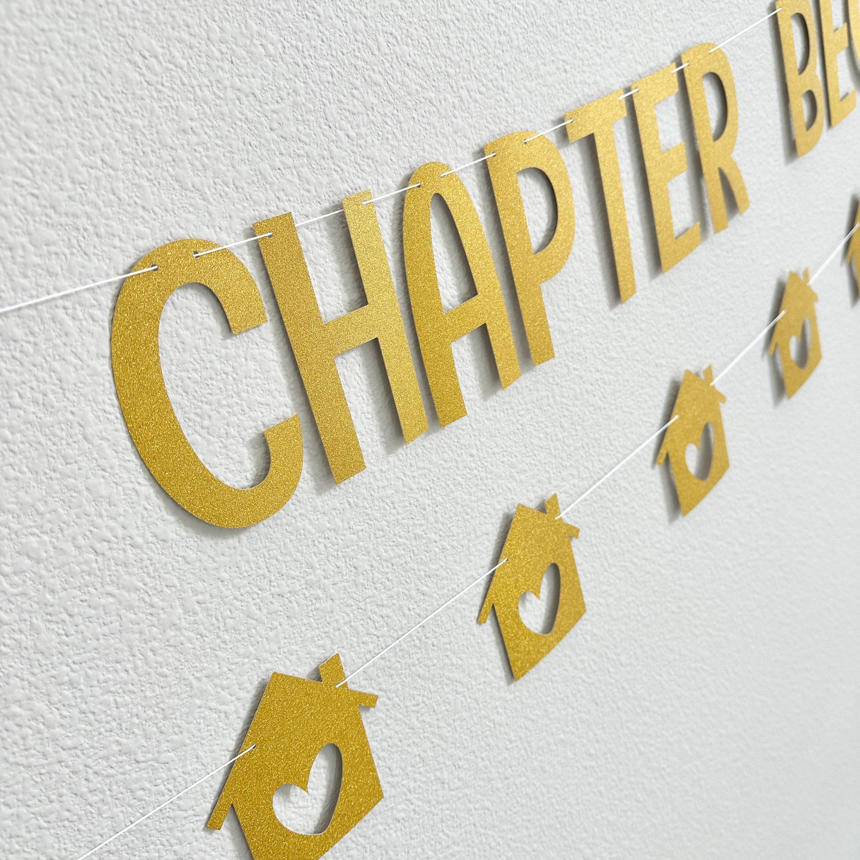 A New Chapter Begins, A New Chapter Begins Decorations, New Home, New House, Housewarming Party Decorations