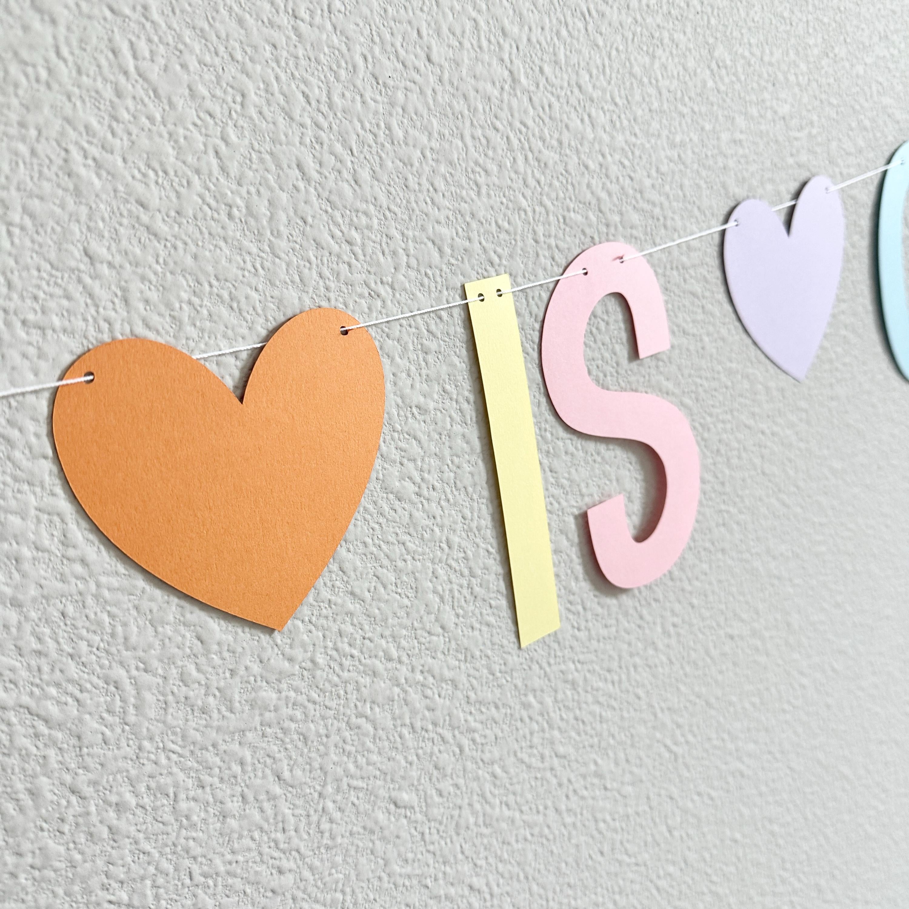 Name Is One Banner, 1st Birthday Banner Rainbow Pastels, Girl&#39;s 1st Birthday Banner, Personalized First Birthday Banner