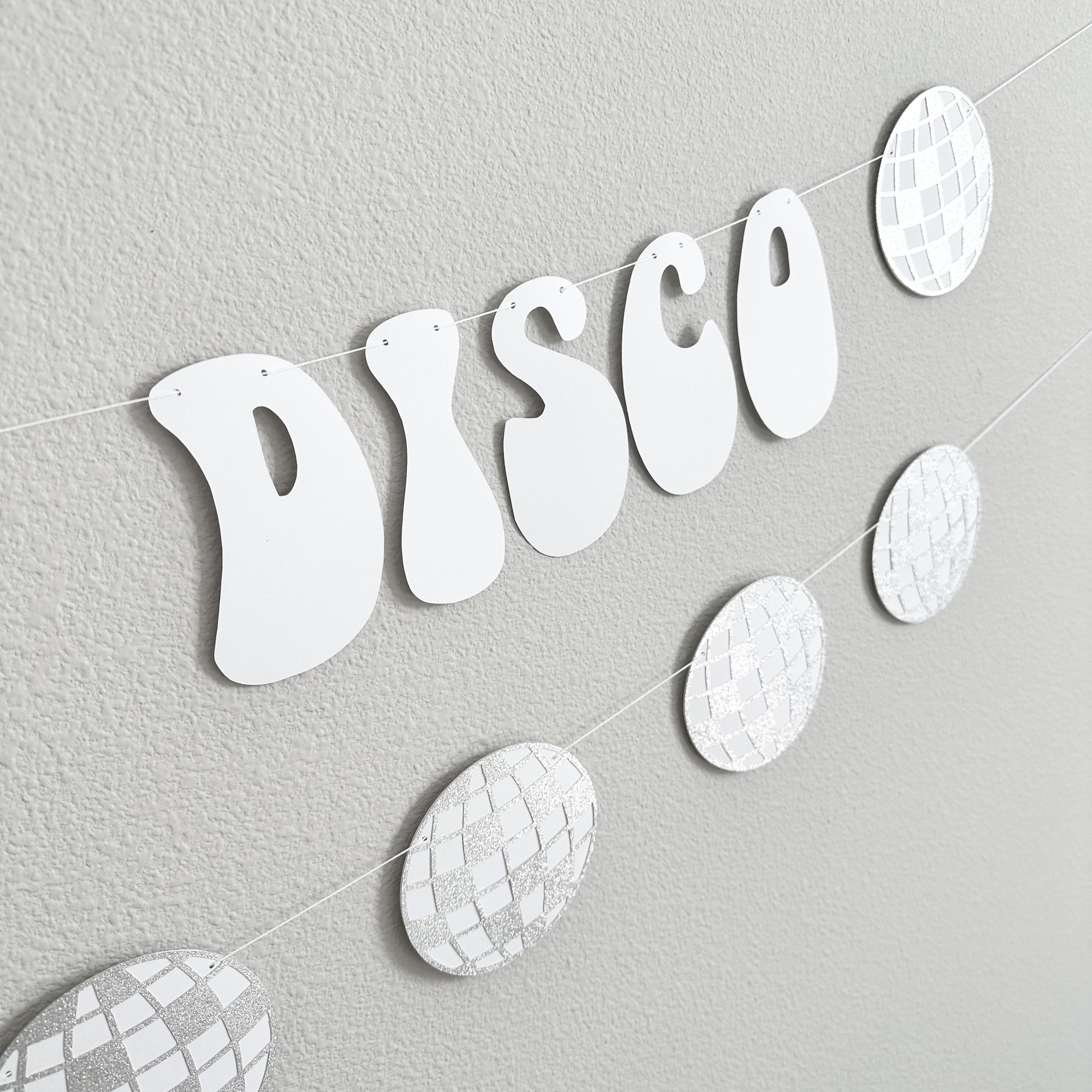 First Disco Banner, Name&#39;s 1st Disco, Disco Themed 1st Birthday Party, First Birthday Theme Ideas, Retro 1st Birthday, Disco Decorations