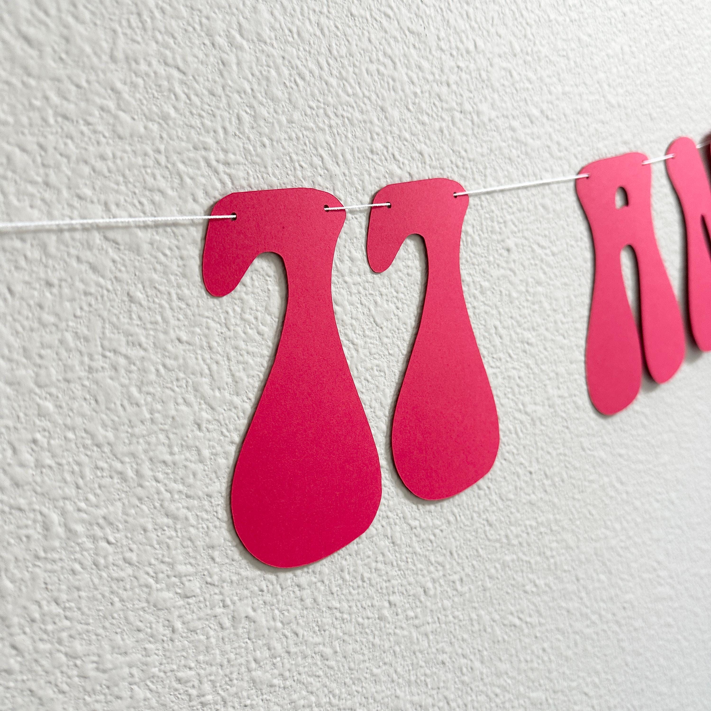 77 And Groovy, 77th Birthday Banner, Retro Themed Decorations, 77th Birthday Ideas, 70&#39;s Birthday Decorations