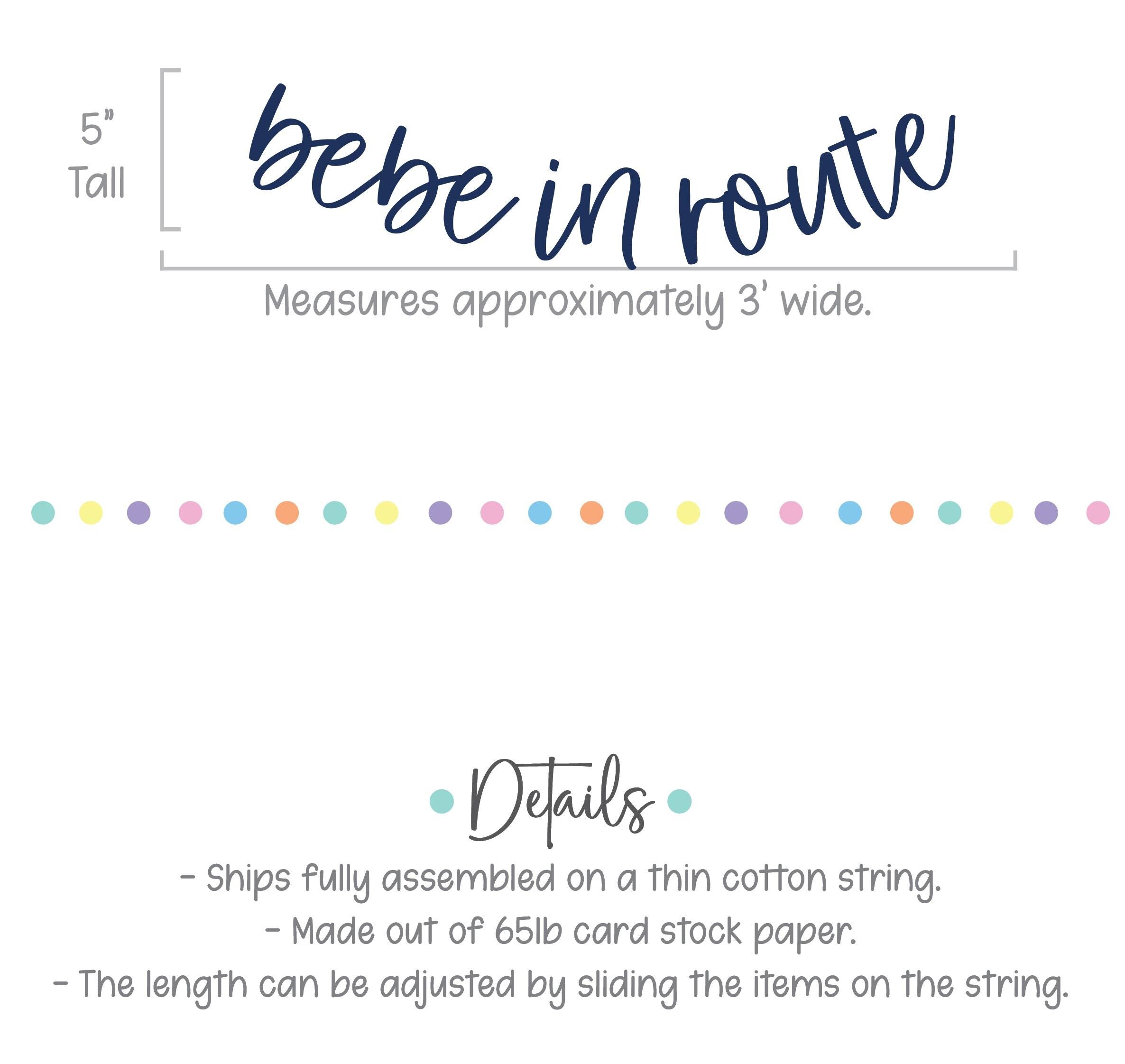 Bebe In Route, Bebe In Route Banner, Bebe Decorations, Baby Shower Decorations, Bebe Shower Banner, Baby Shower Ideas