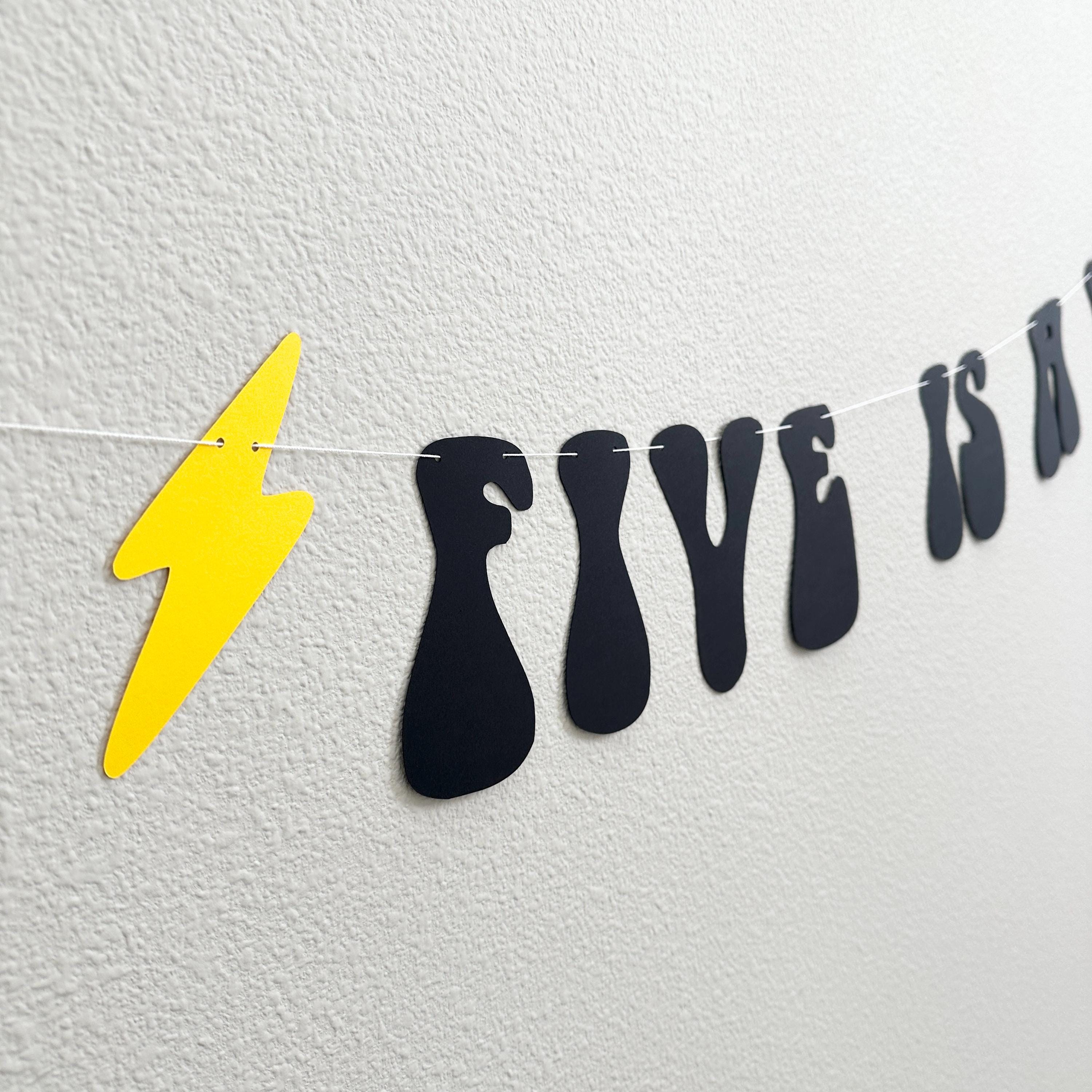 Five Is A Vibe, 5th Birthday Party Banner, Five Is A Vibe Banner, 5 Is A Vibe Decorations, 5th Birthday Decorations, 5th Birthday