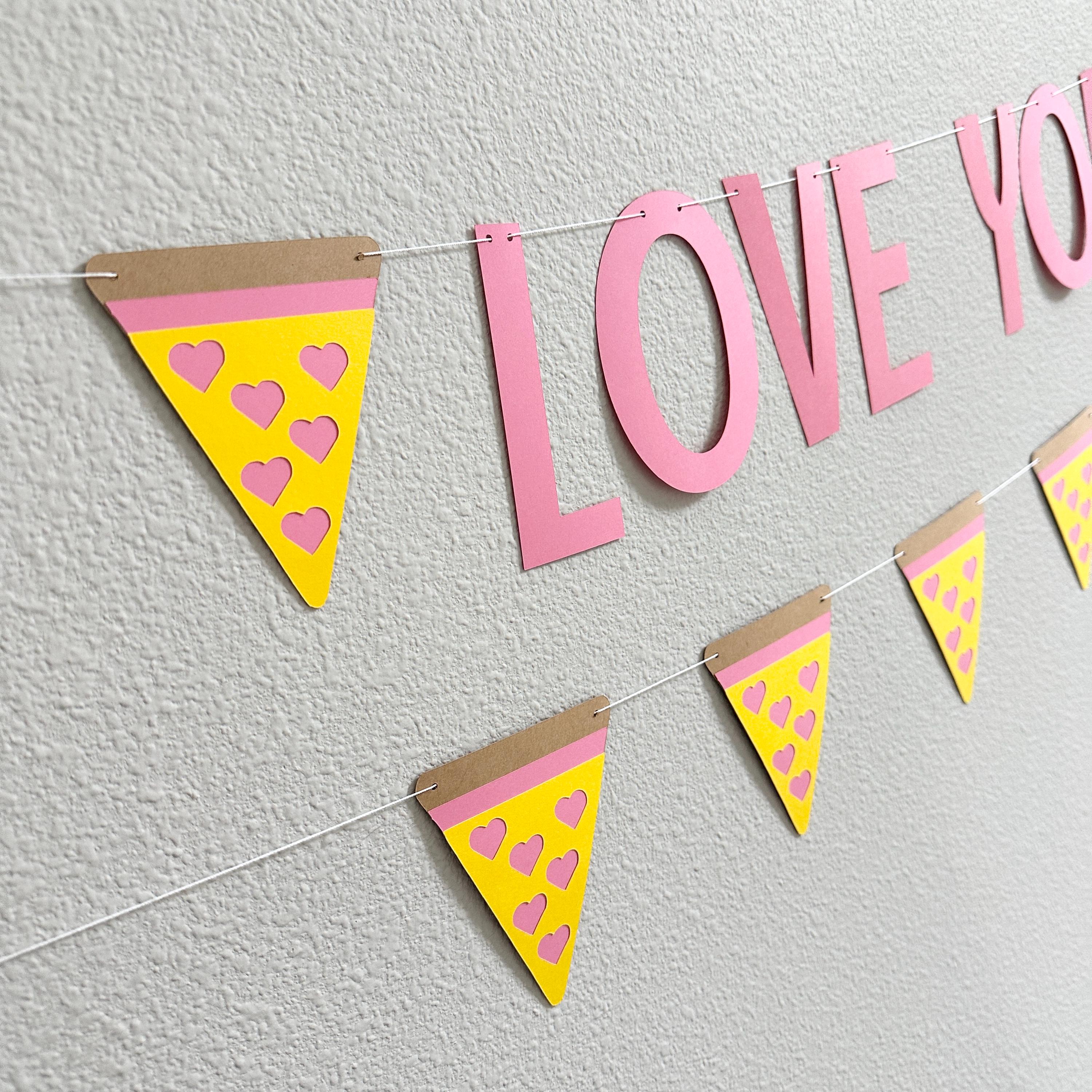 Custom Pizza Banner, Pizza Hearts Decorations, Pink Pizza Birthday Party Decorations, Hearts And Pizza Theme Banner, Girl&#39;s Pizza Party
