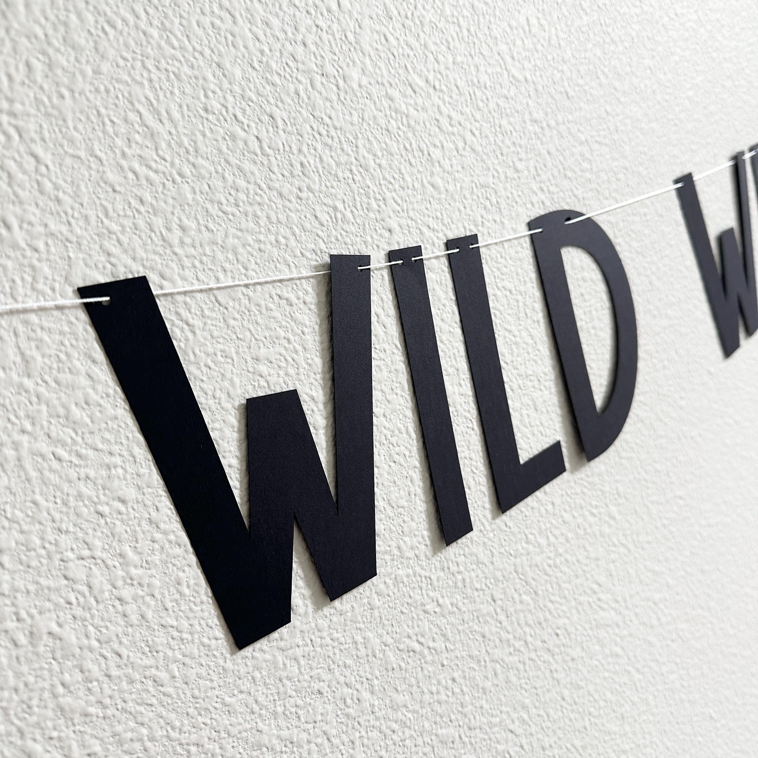 Wild Wild Wifey Banner for Bachelorette Party Decoration, Rustic Bridal Shower Sign, Fun Wedding Photo Prop, Boho Bride-to-Be Accessory
