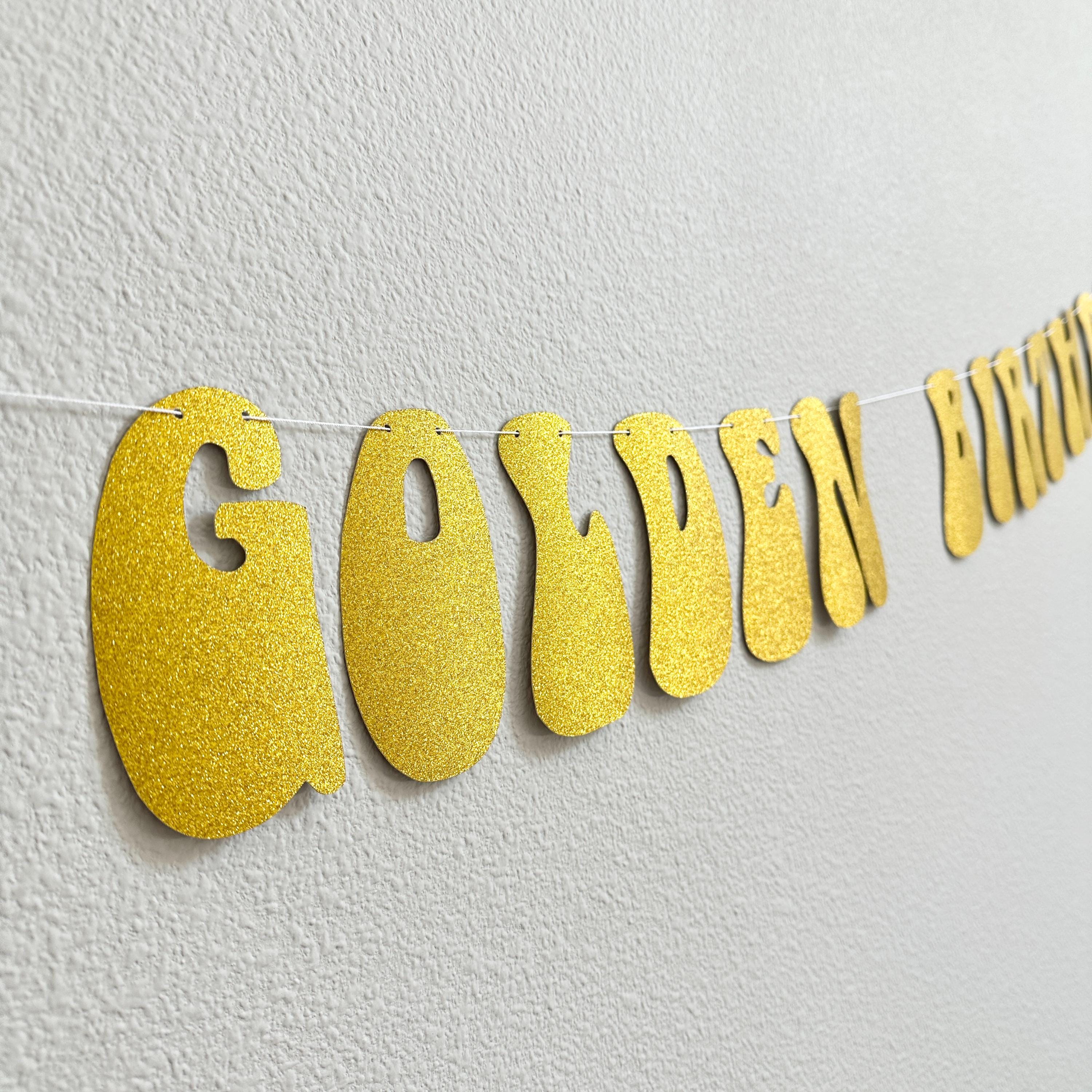 Golden Birthday Boy, Boy&#39;s Golden Birthday Party Decorations, Golden Birthday Banner, Boy&#39;s Golden Birthday Party Decorations