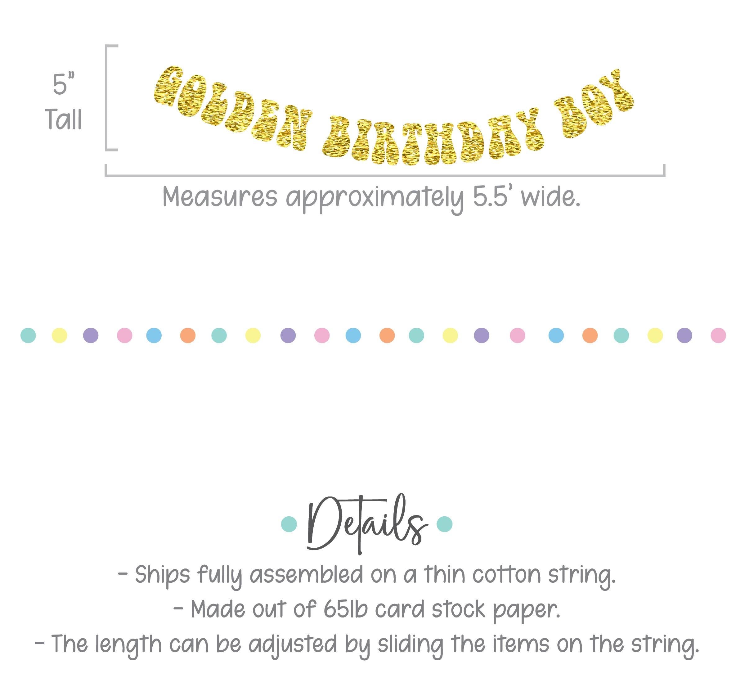 Golden Birthday Boy, Boy&#39;s Golden Birthday Party Decorations, Golden Birthday Banner, Boy&#39;s Golden Birthday Party Decorations