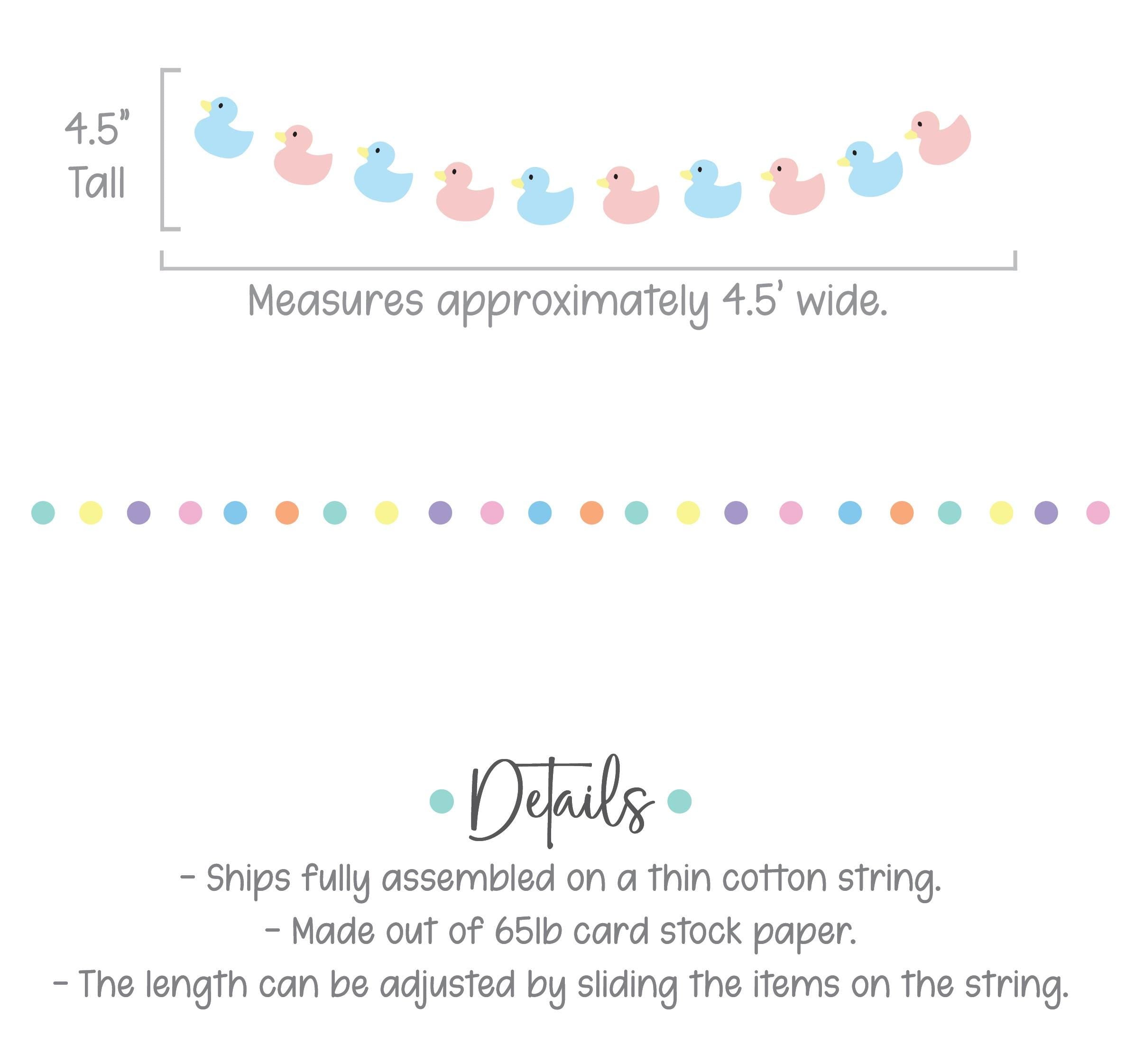 Custom Duck Banner, Gender Reveal Duck Themed Decorations, Pink and Blue Duck Decorations, Baby Shower Party Decor