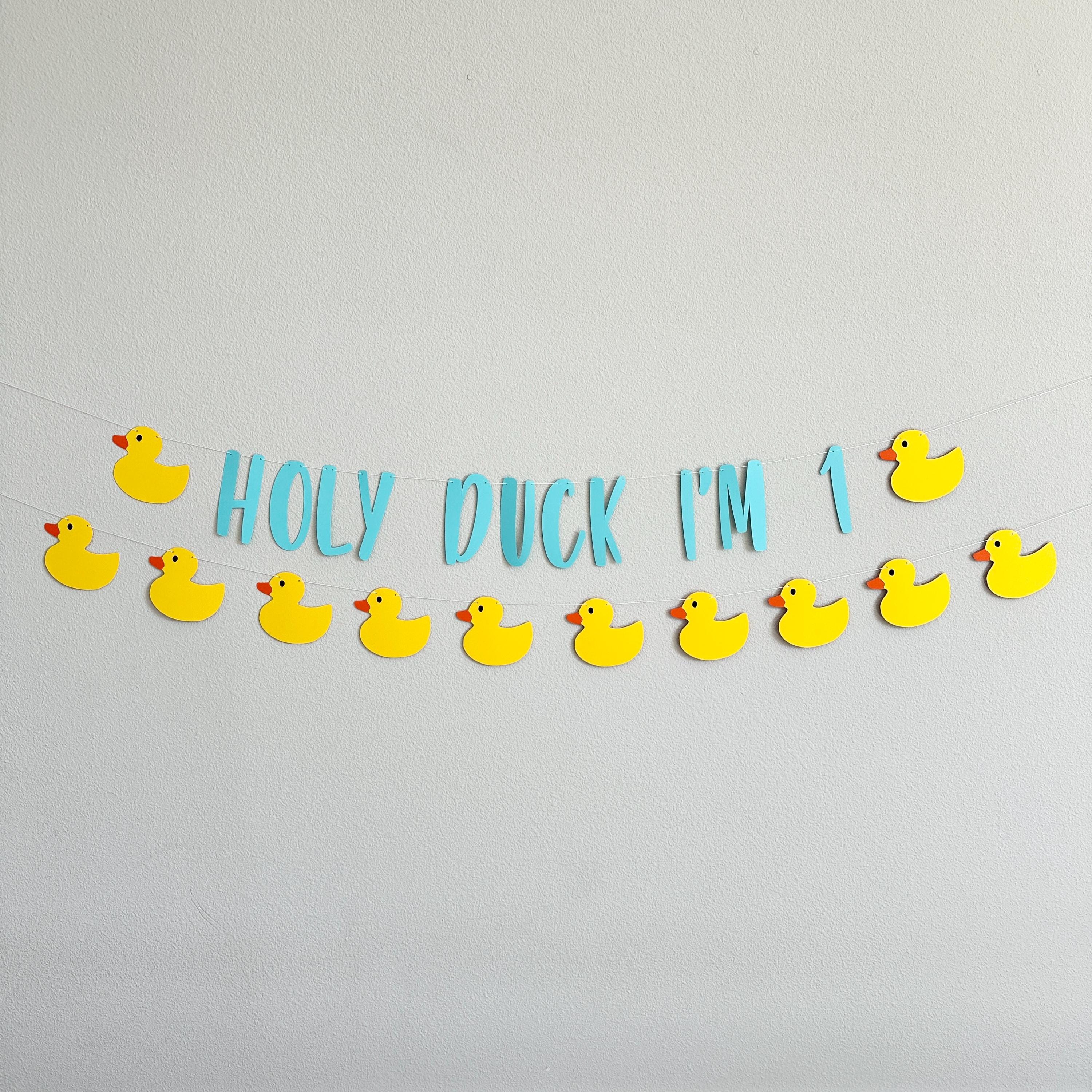 Holy Duck I&#39;m 1, Duck Birthday, First Birthday, 1st Birthday Party Theme Ideas, Rubber Duck Theme, Yellow Ducks