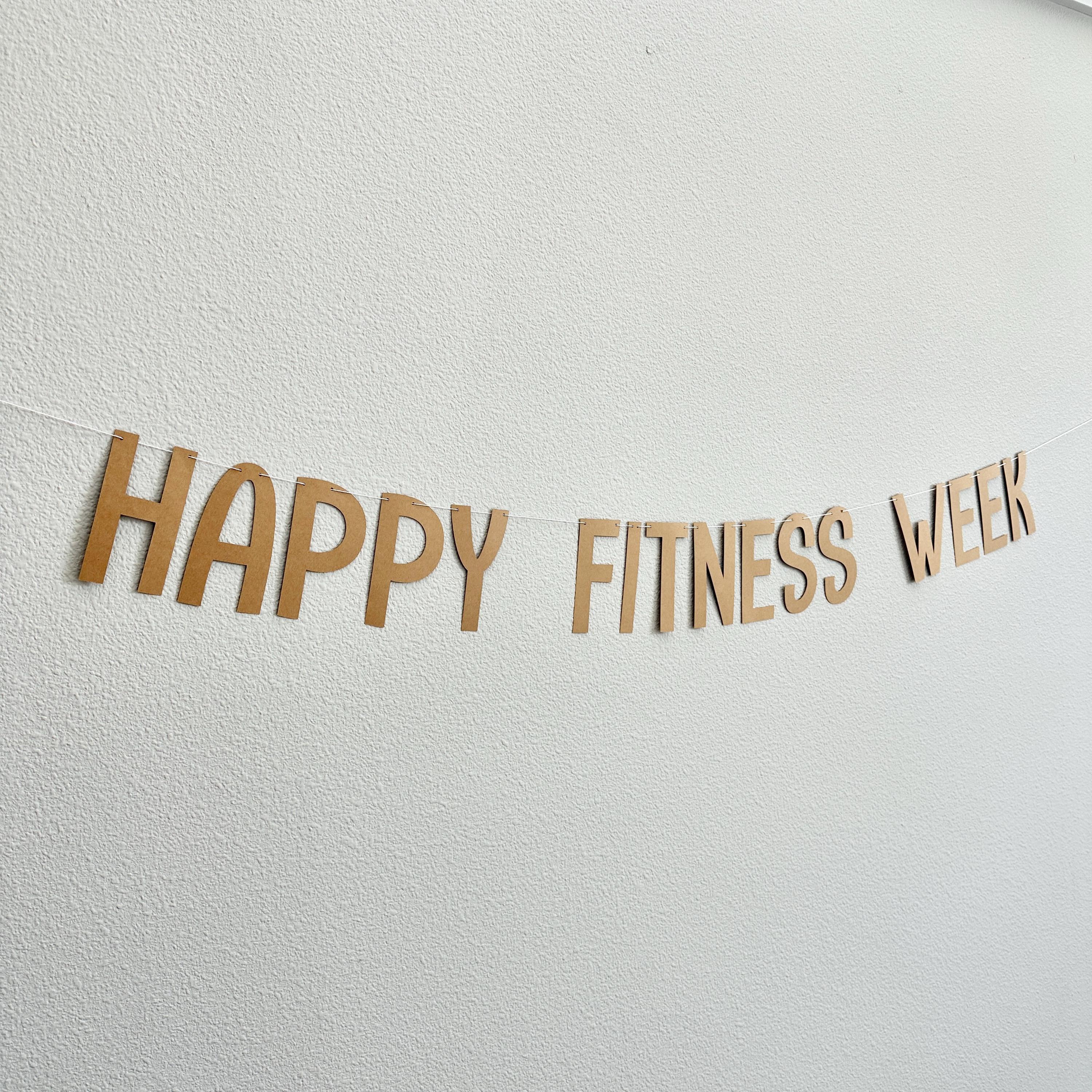 Happy Fitness Week, Fitness Week Decorations, Fitness Week Banner, Fitness Week Celebration Decorations