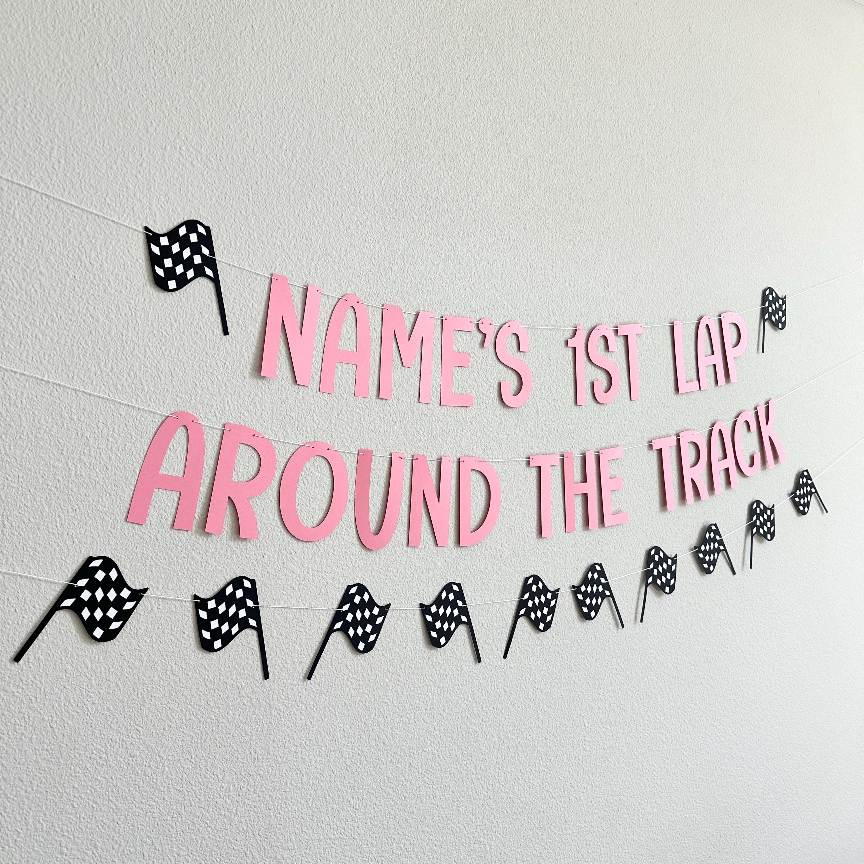 1st Lap Around The Track, Racing 1st Birthday Decorations, 1st Birthday Party, First Birthday Ideas, Girls 1st Birthday Theme Ideas