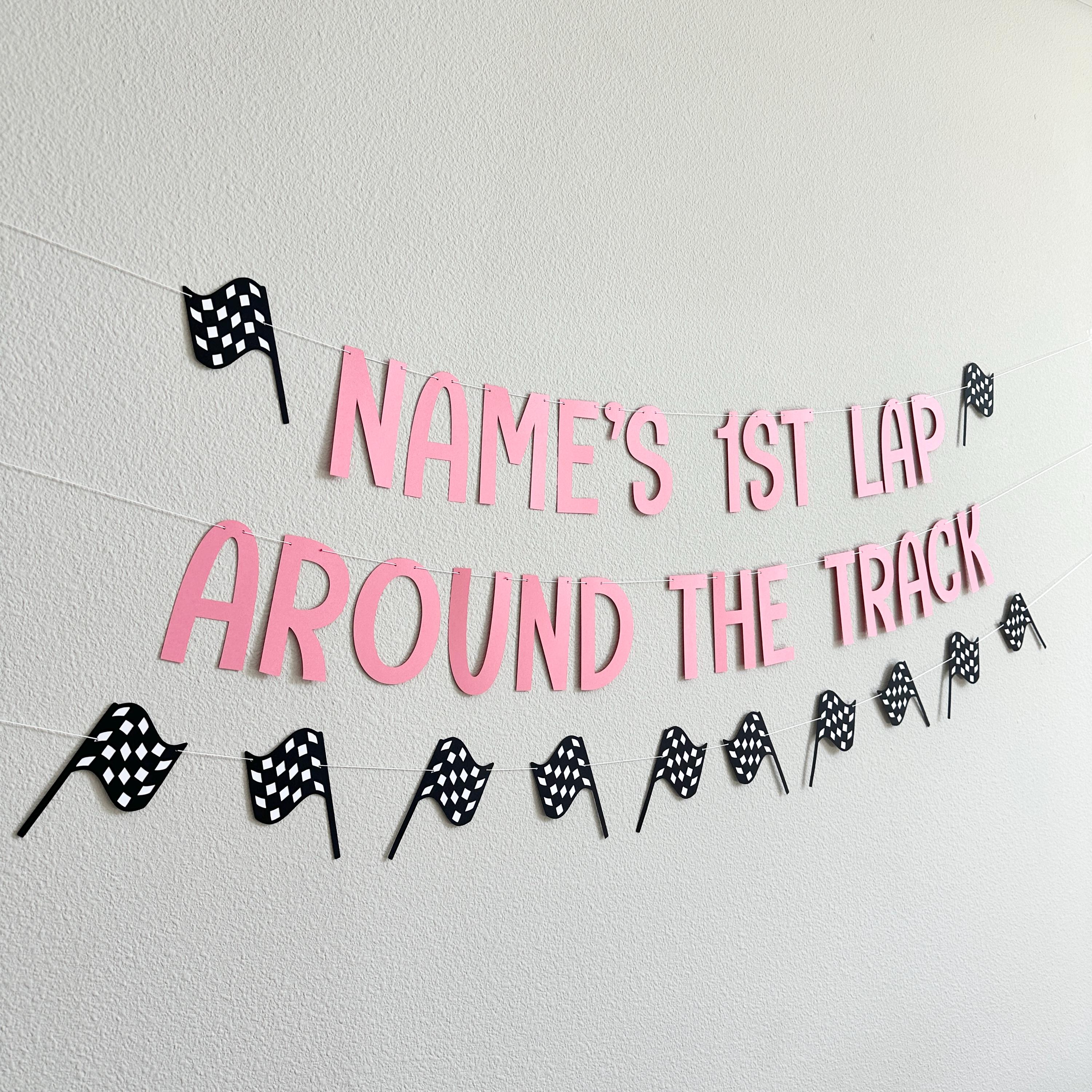 1st Lap Around The Track, Racing 1st Birthday Decorations, 1st Birthday Party, First Birthday Ideas, Girls 1st Birthday Theme Ideas