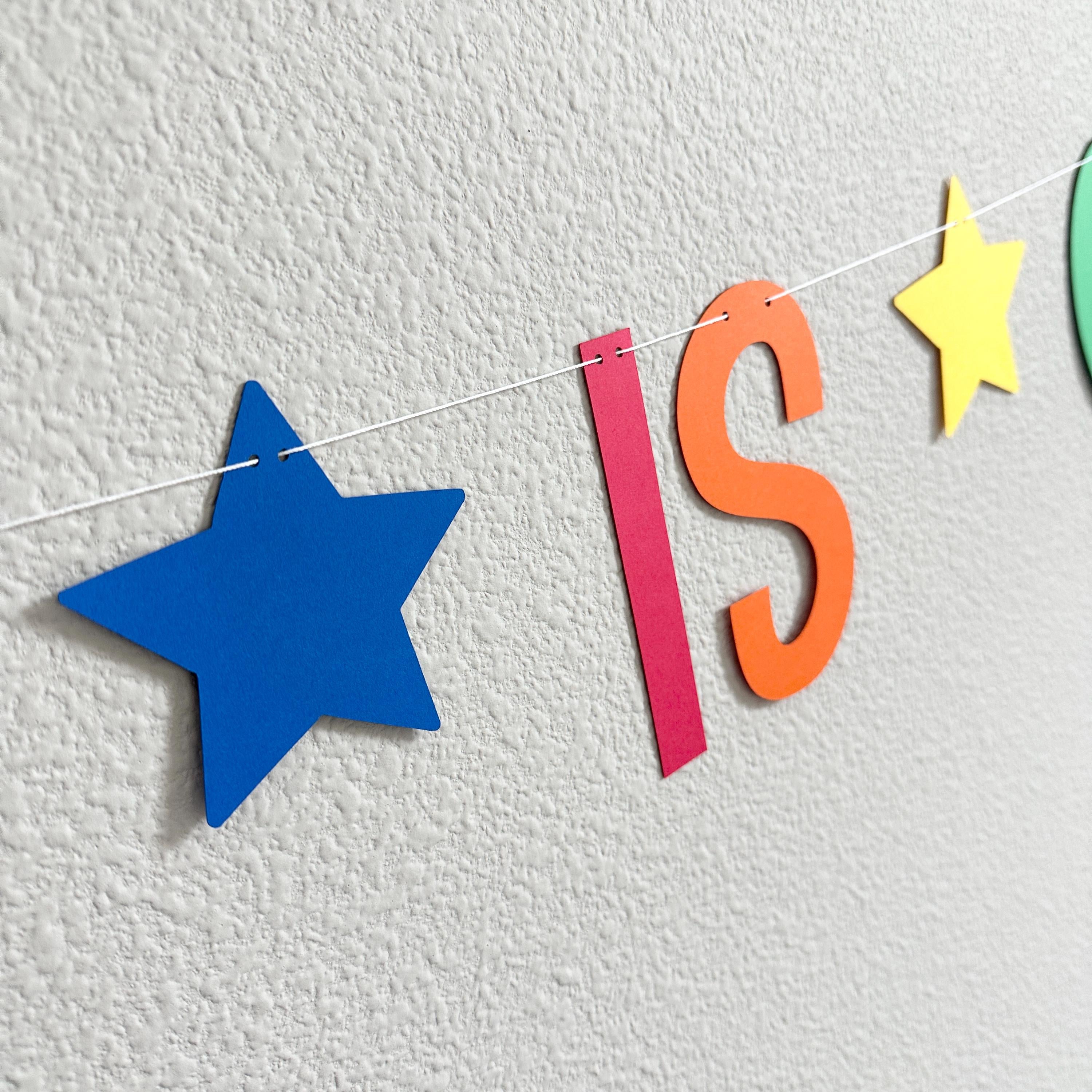 Name Is One Banner, 1st Birthday Banner Rainbow Pastels, Boy&#39;s 1st Birthday Banner, Personalized First Birthday Banner