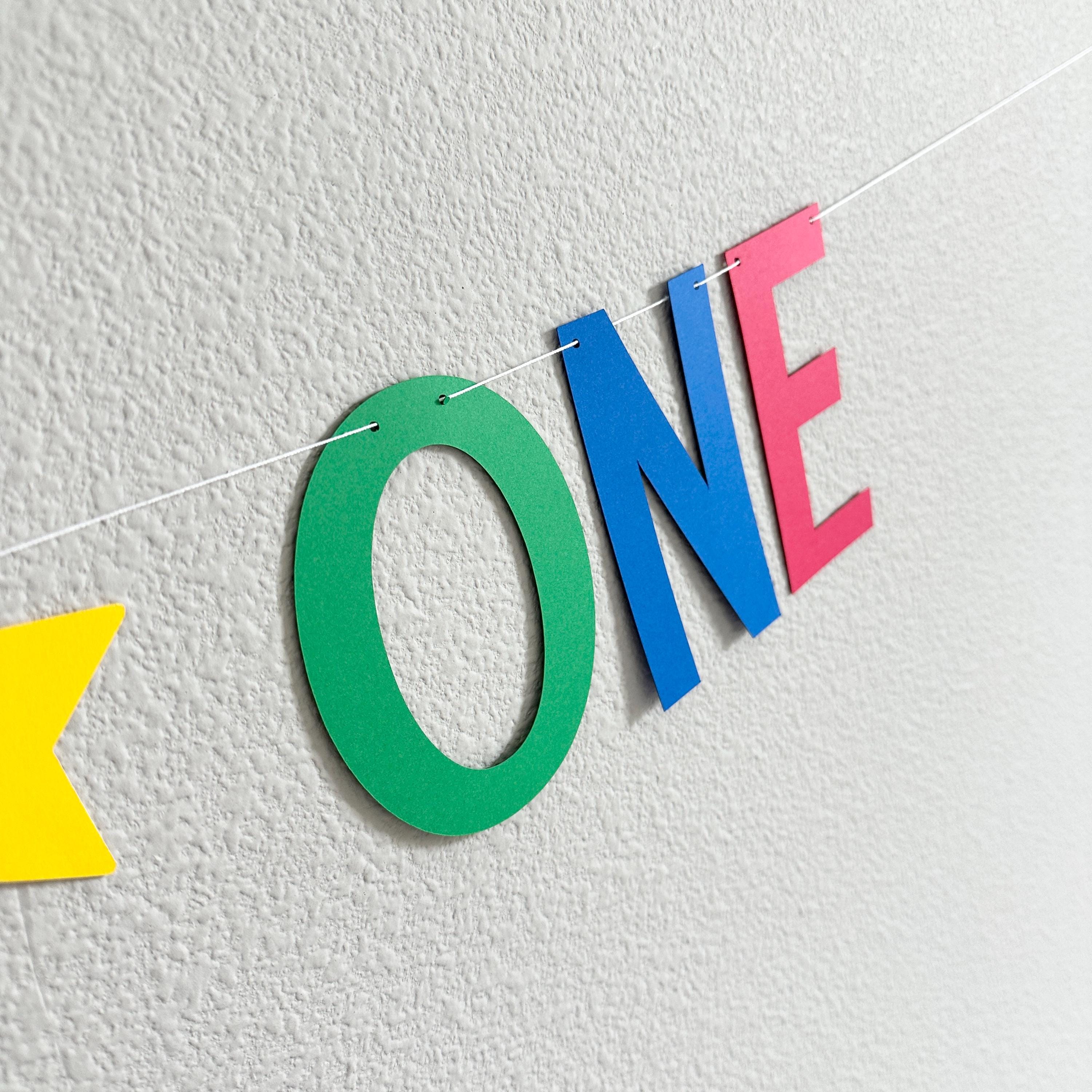 Name Is One Banner, 1st Birthday Banner Rainbow Pastels, Boy&#39;s 1st Birthday Banner, Personalized First Birthday Banner