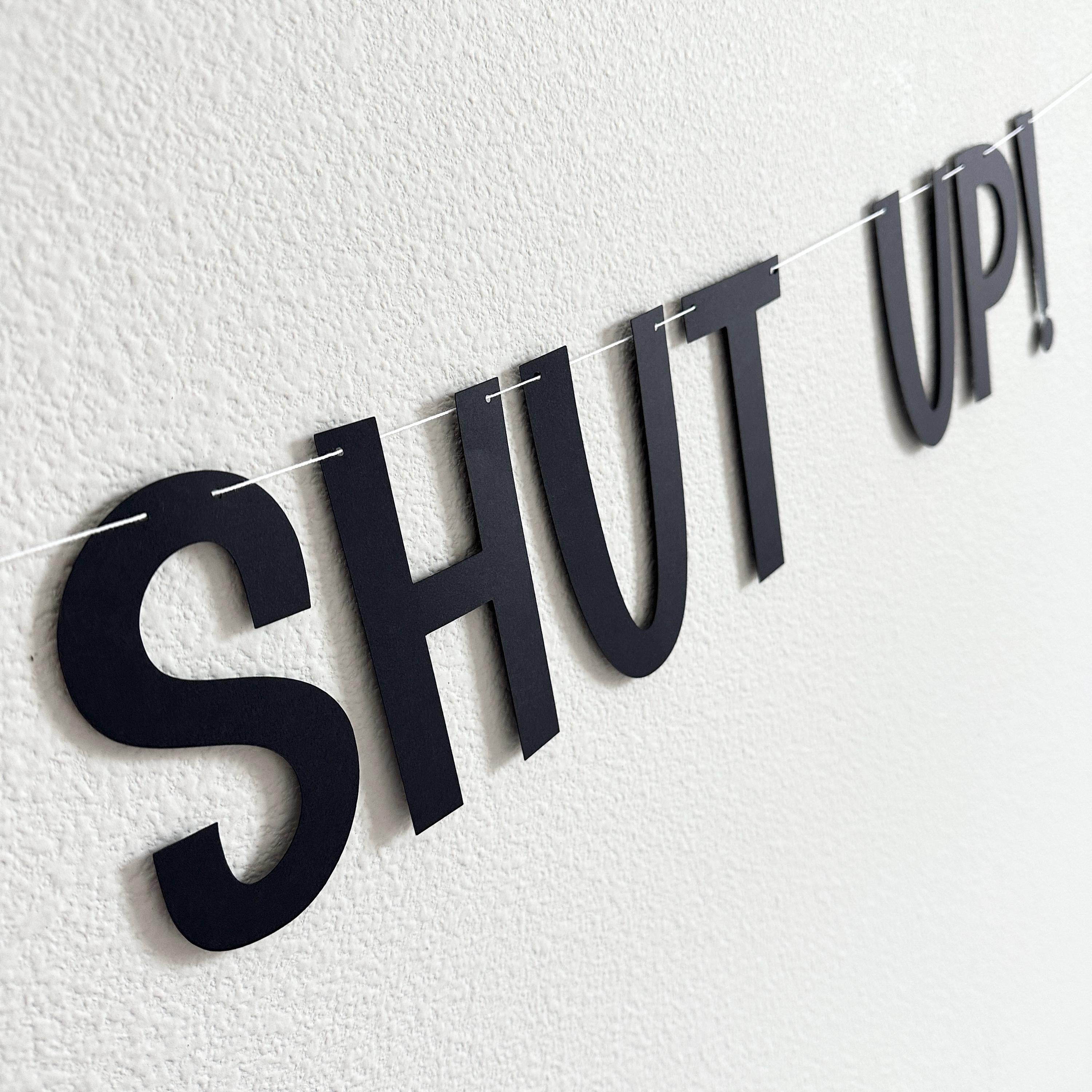 Me? A Bride? Shut Up!, Bachelorette Party Decorations, Bridal Shower Banner, Bachelorette Theme Ideas