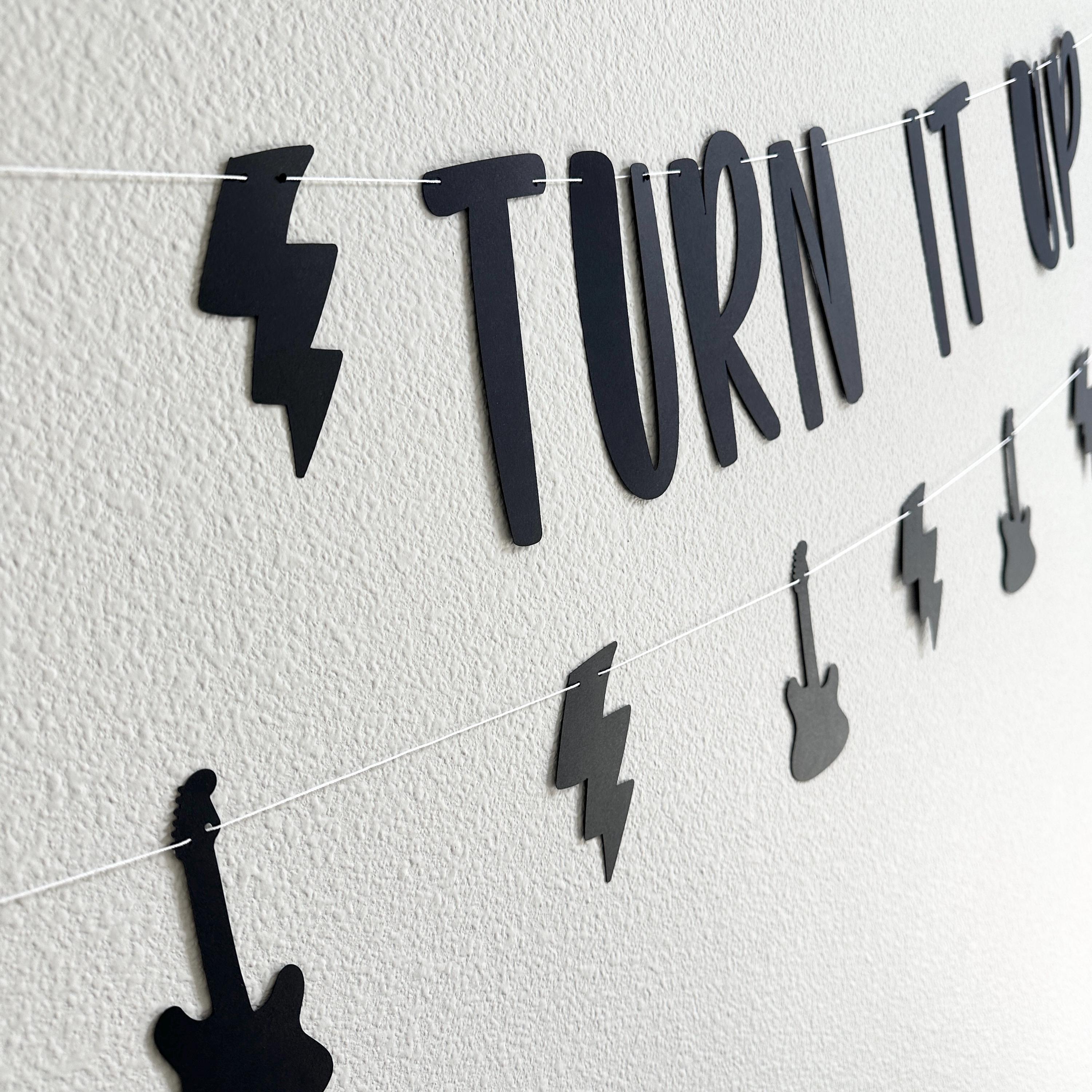 Turn It Up To 11, 11th Birthday Party Theme Ideas, Rock N Roll Themed 11th Birthday Party Decorations, 11th Birthday Ideas