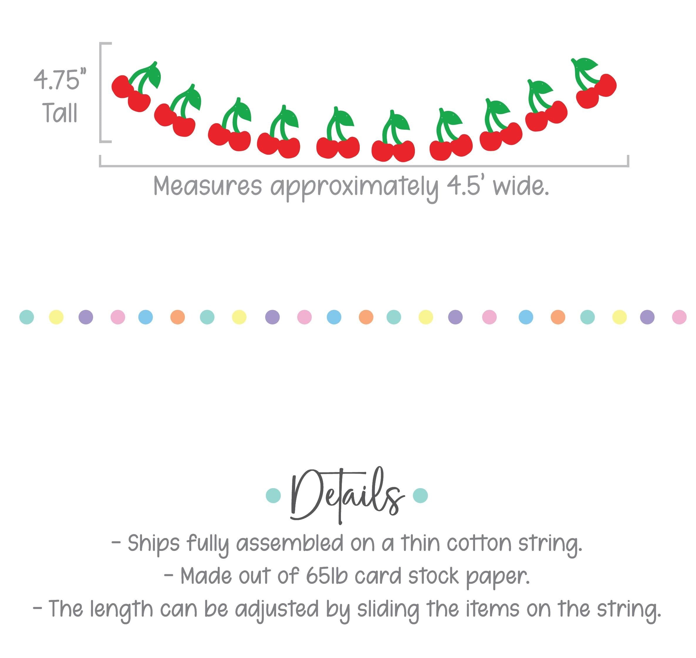 Custom Cherry Banner, Cherry Decorations, Cherry Banner, Cherry Party Theme Decorations, Birthday Party Theme Ideas, Cherry Party