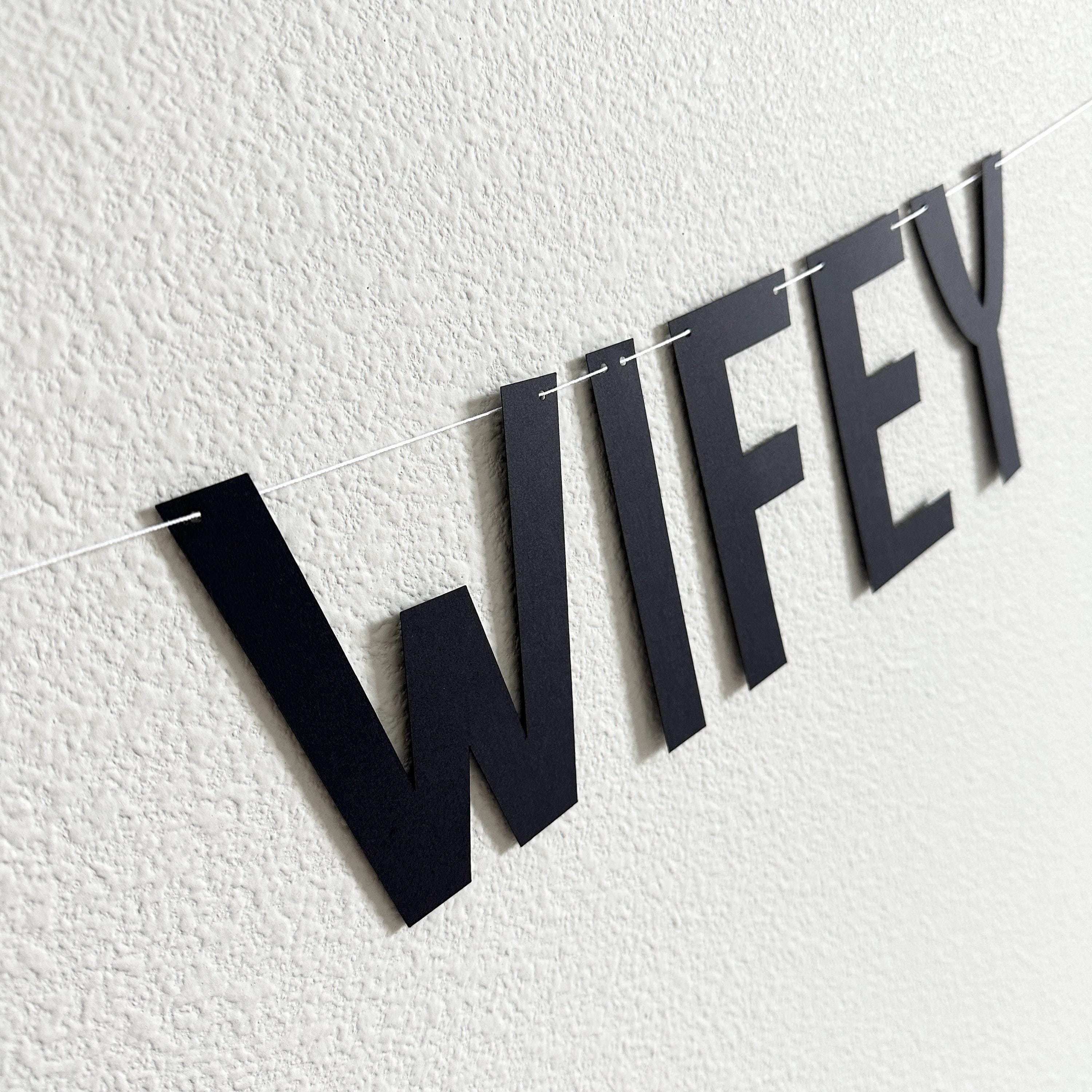 Wild Wild Wifey Banner for Bachelorette Party Decoration, Rustic Bridal Shower Sign, Fun Wedding Photo Prop, Boho Bride-to-Be Accessory