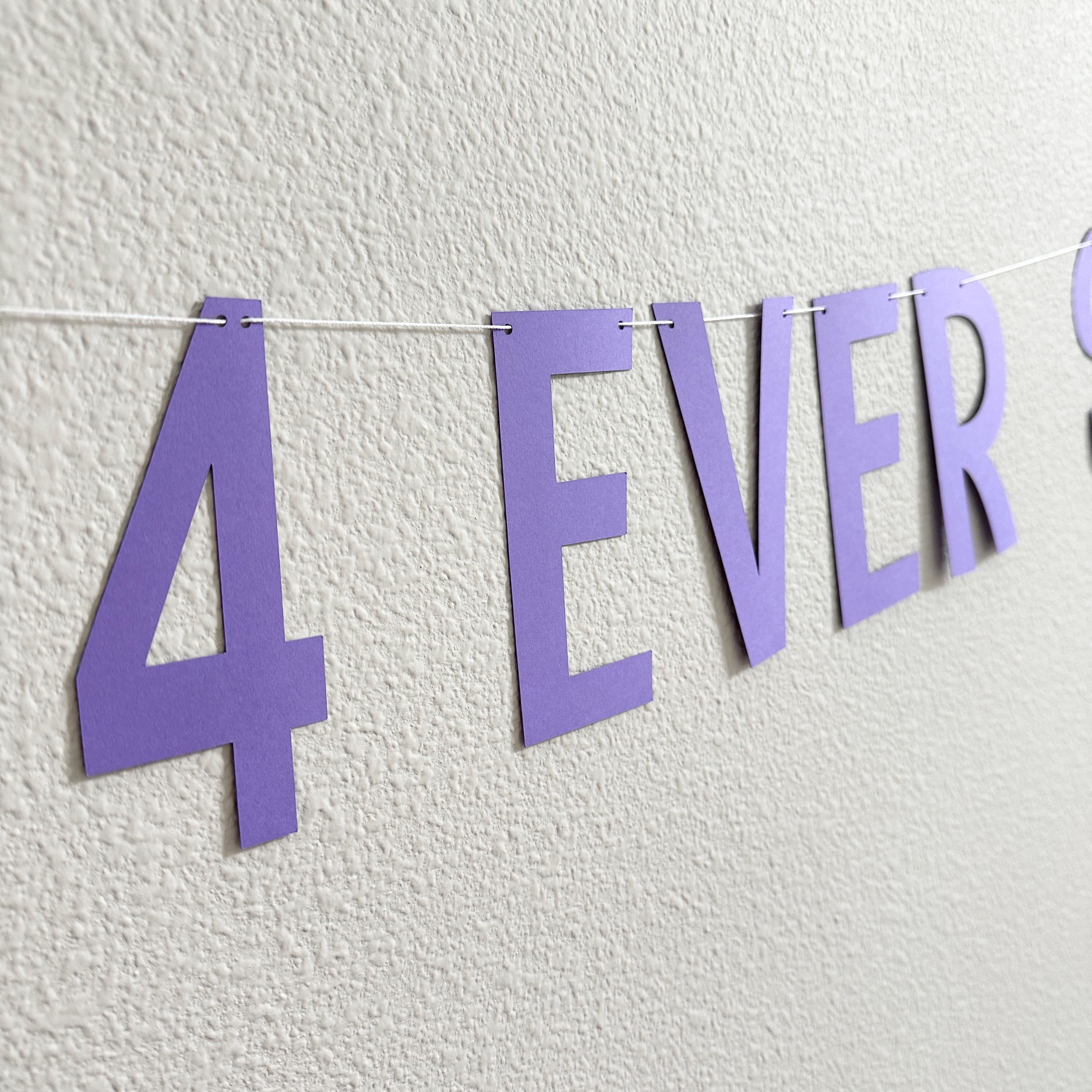 4 Ever Sassy!, 4th Birthday Party Theme Ideas, 4th Birthday Party Banner, 4th Birthday Ideas, 4 Ever Sassy Decorations, Girl&#39;s 4th Birthday
