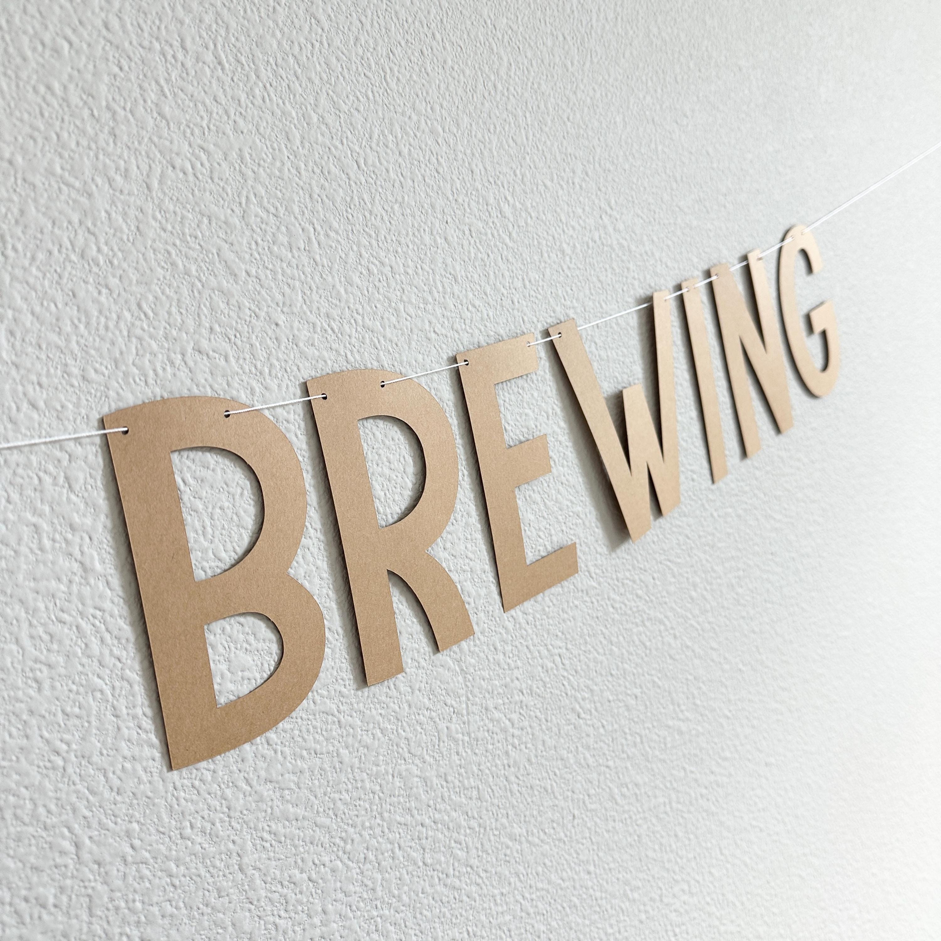 40 Is Brewing, 40th Birthday Banner, 40th Birthday Party Decorations, Coffee Themed 40th Birthday Banner Decorations