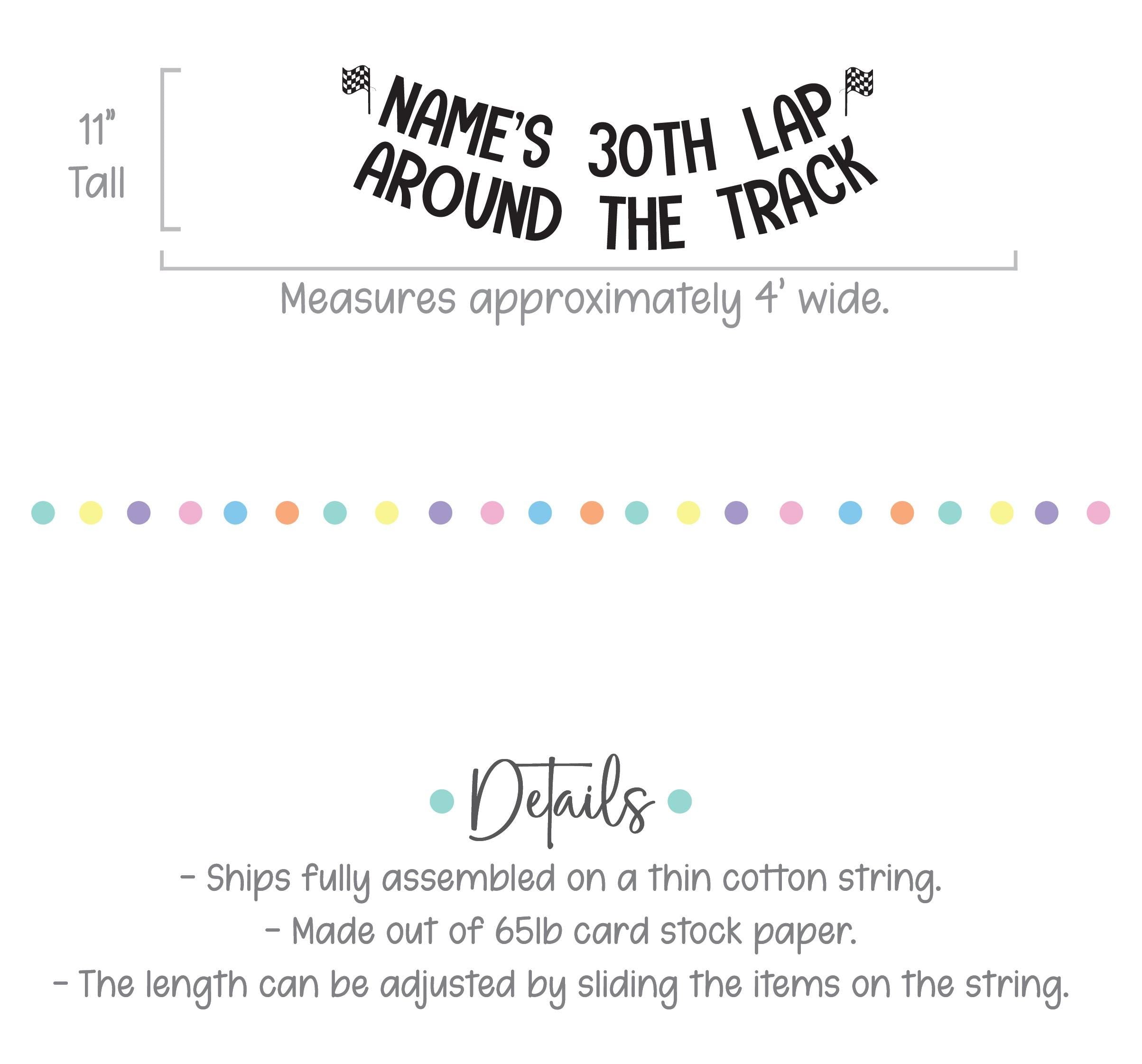 30th Lap Around The Track, Racing 30th Birthday Decorations, 30th Birthday Party, 30th Birthday Ideas, 30th Lap Around The Track