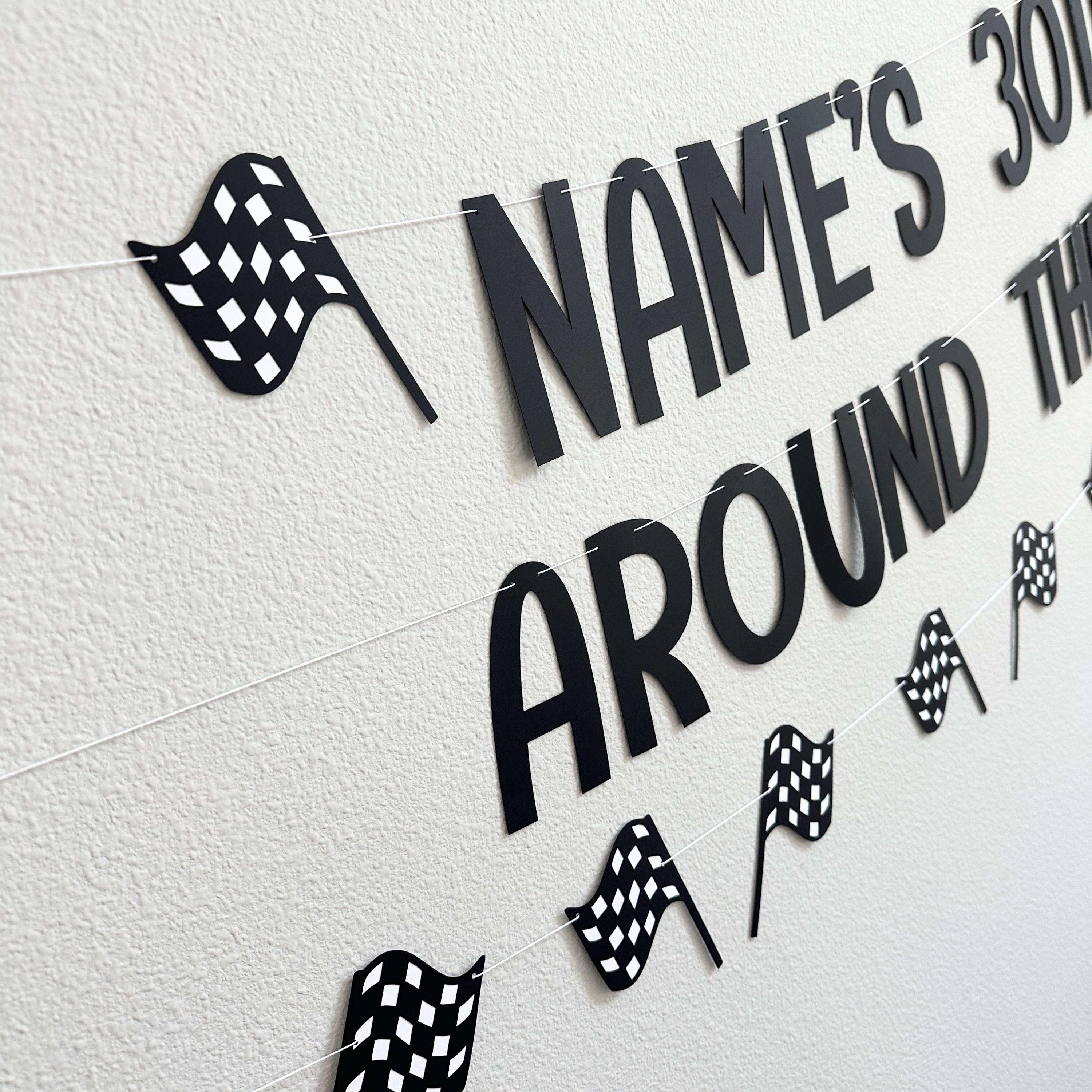 30th Lap Around The Track, Racing 30th Birthday Decorations, 30th Birthday Party, 30th Birthday Ideas, 30th Lap Around The Track