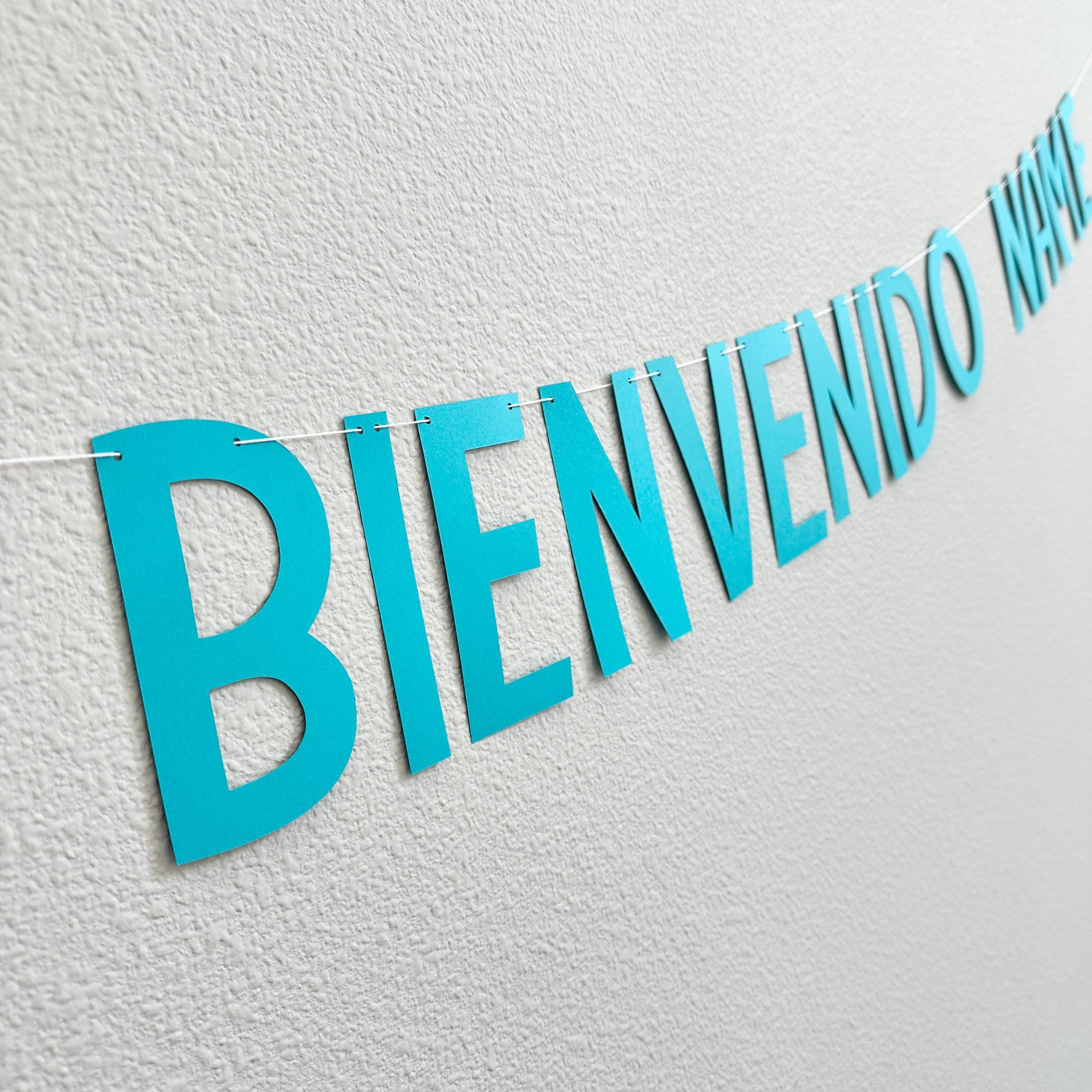 Bienvenido Name, Custom Bienvenido Banner, Bienvenido, Welcome Banner, Welcome Decorations, Welcome Party