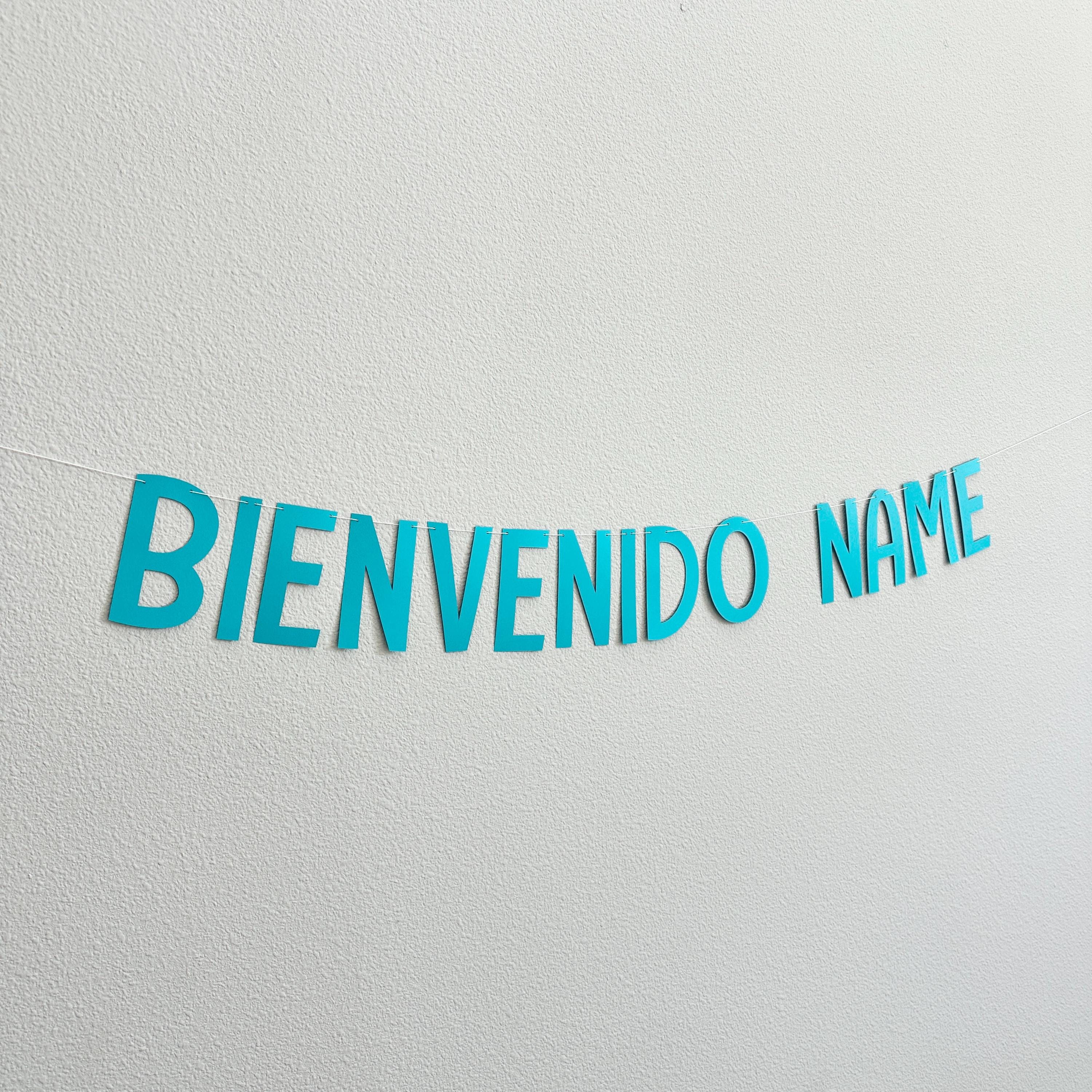 Bienvenido Name, Custom Bienvenido Banner, Bienvenido, Welcome Banner, Welcome Decorations, Welcome Party