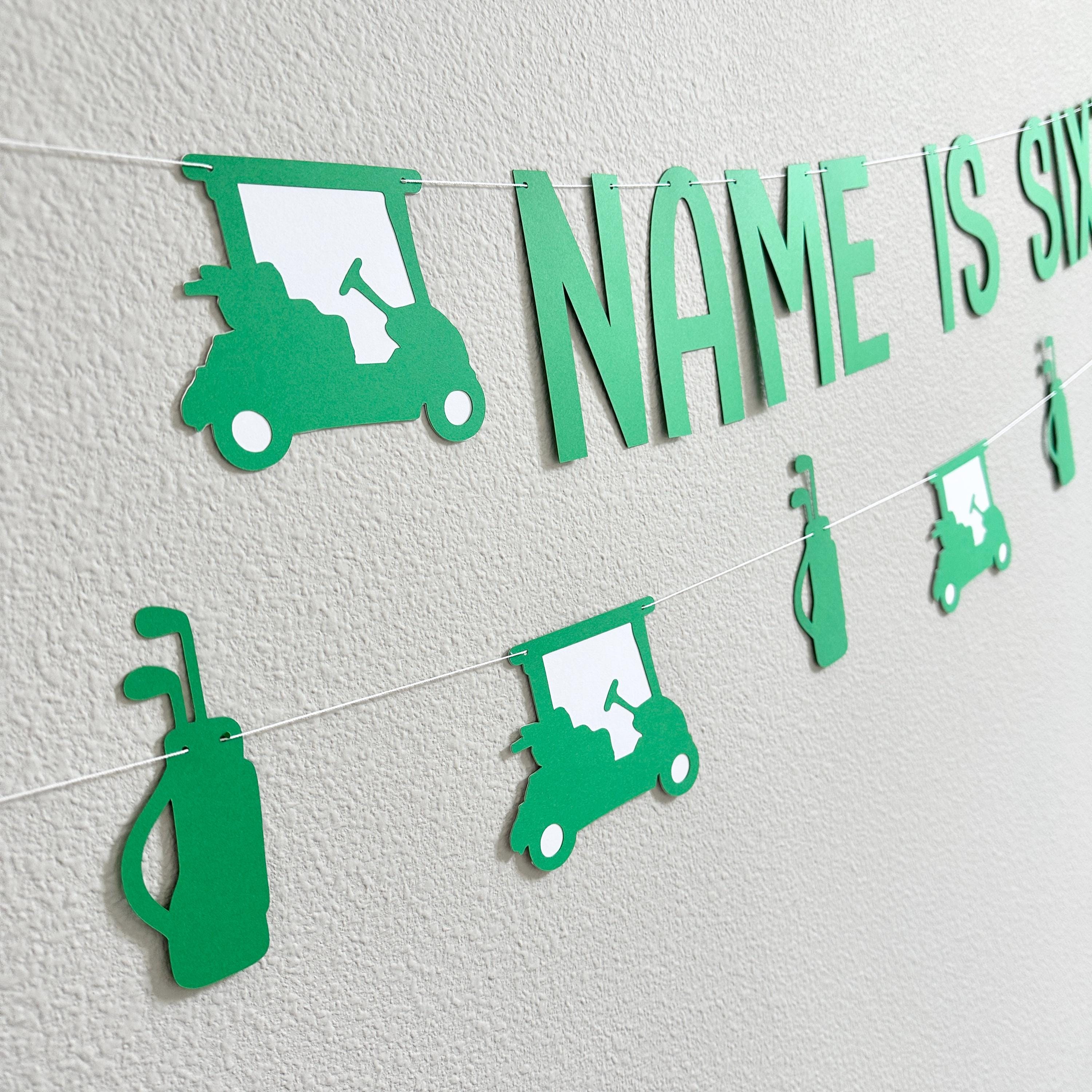 Name Is Sixtee Five, 65th Birthday Banner, Golf Themed Birthday Banner, 65th Birthday Ideas, Men&#39;s 60s Birthday Theme Ideas, Golf Birthday